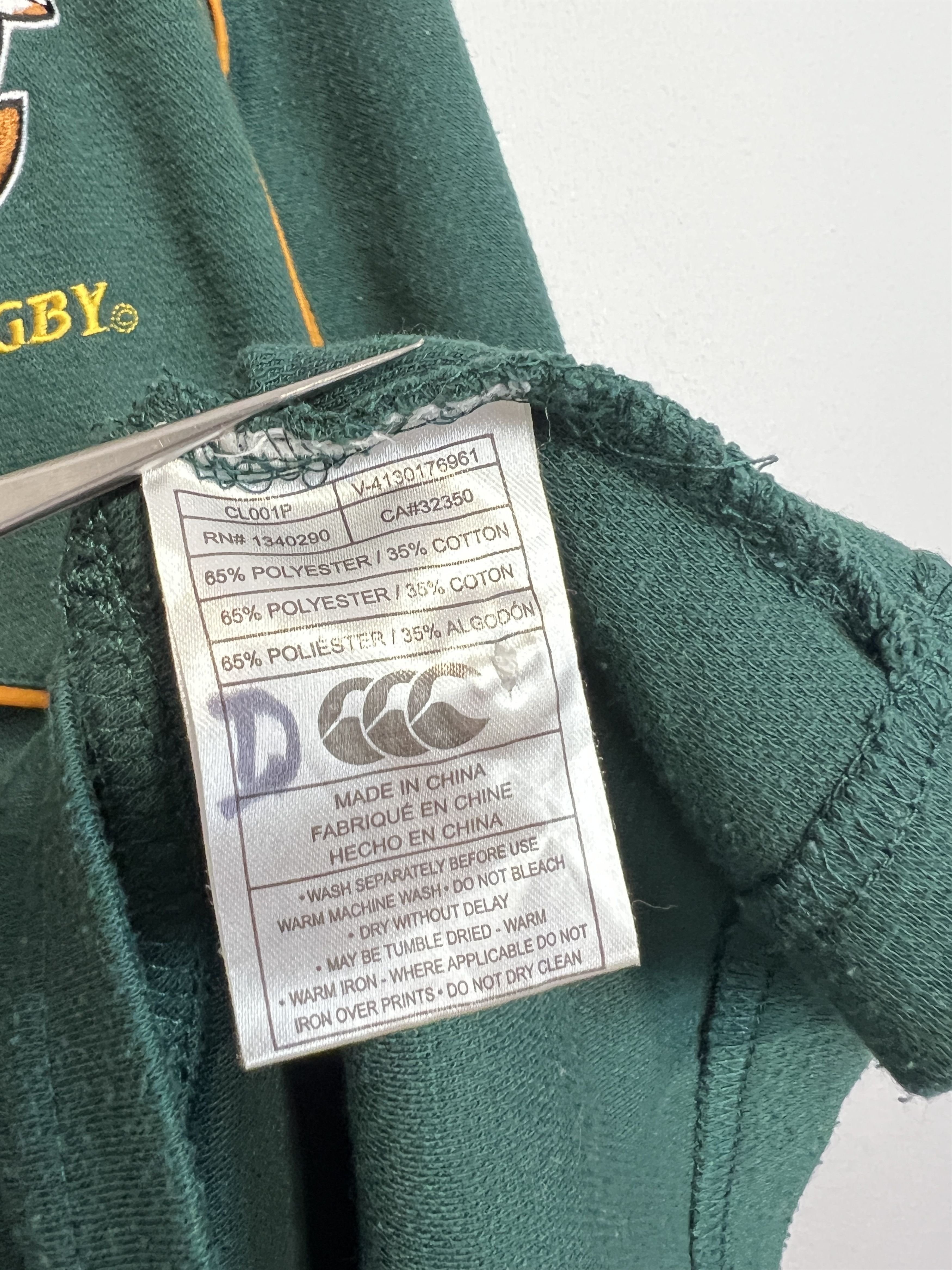 Vintage Canterbury South Africa Rugby Union Jersey Long Sleeve Size US L / EU 52-54 / 3 - 9 Thumbnail