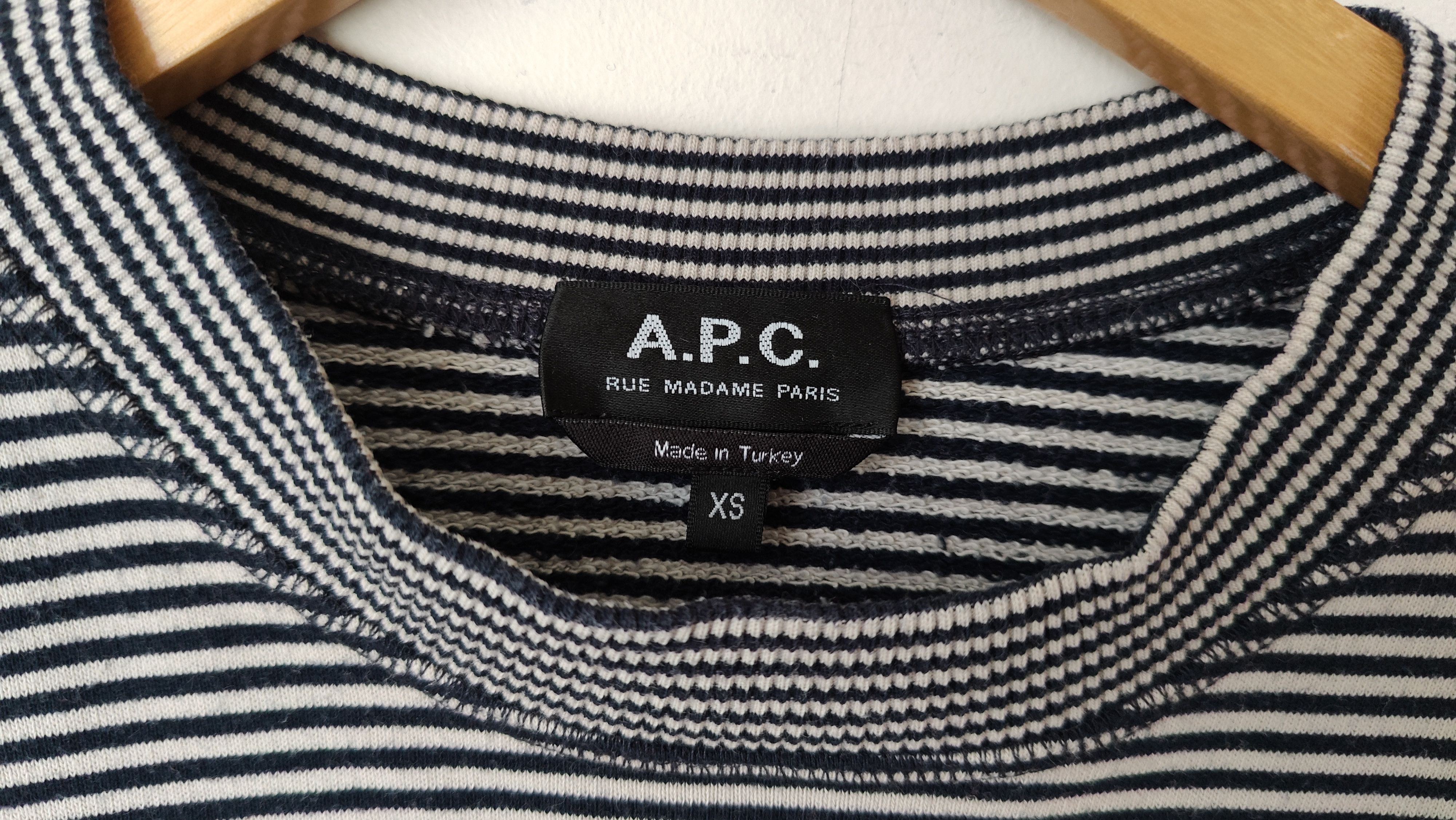 A.P.C. A.P.C. APC Striped Sweatshirt Crewneck Size US XS / EU 42 / 0 - 4 Thumbnail