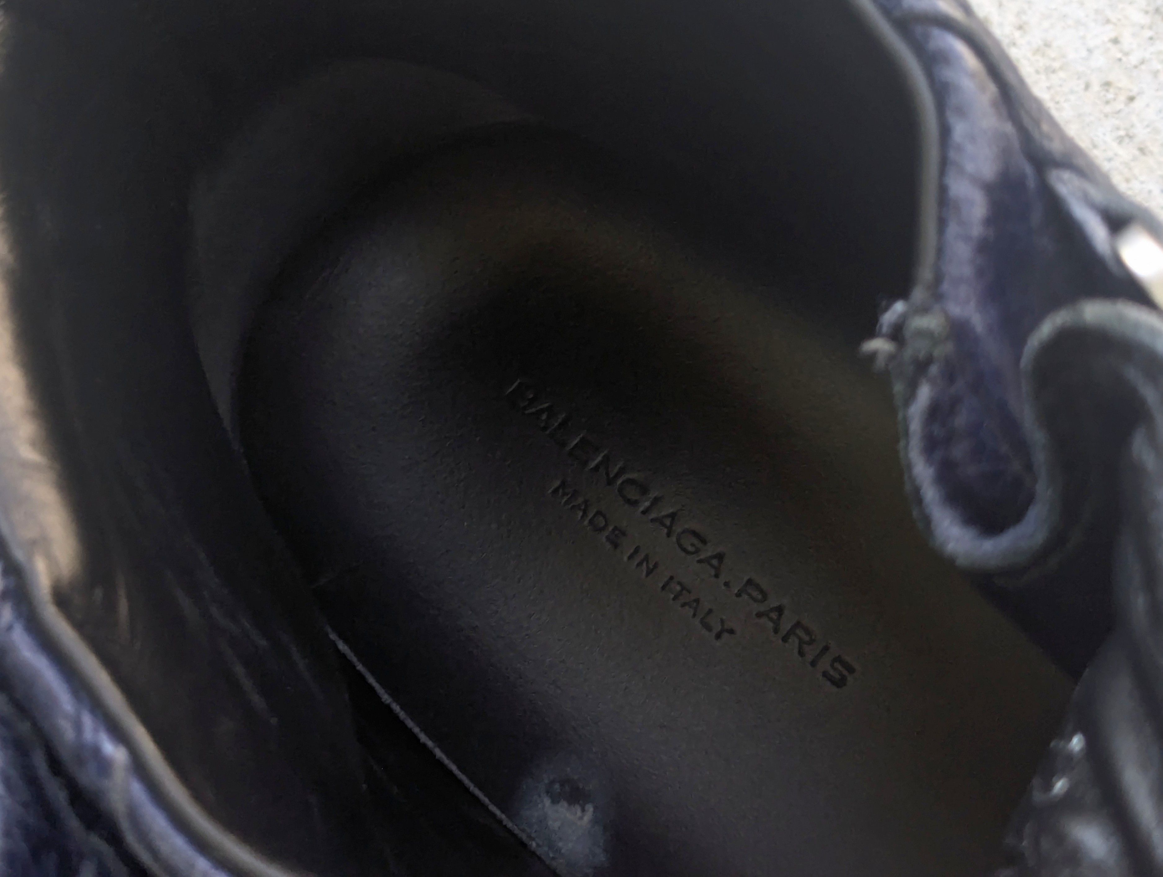 Balenciaga Balenciaga Arena Navy Blue Leather 9 High Tops Lace Up Size US 9 / EU 42 - 8 Thumbnail