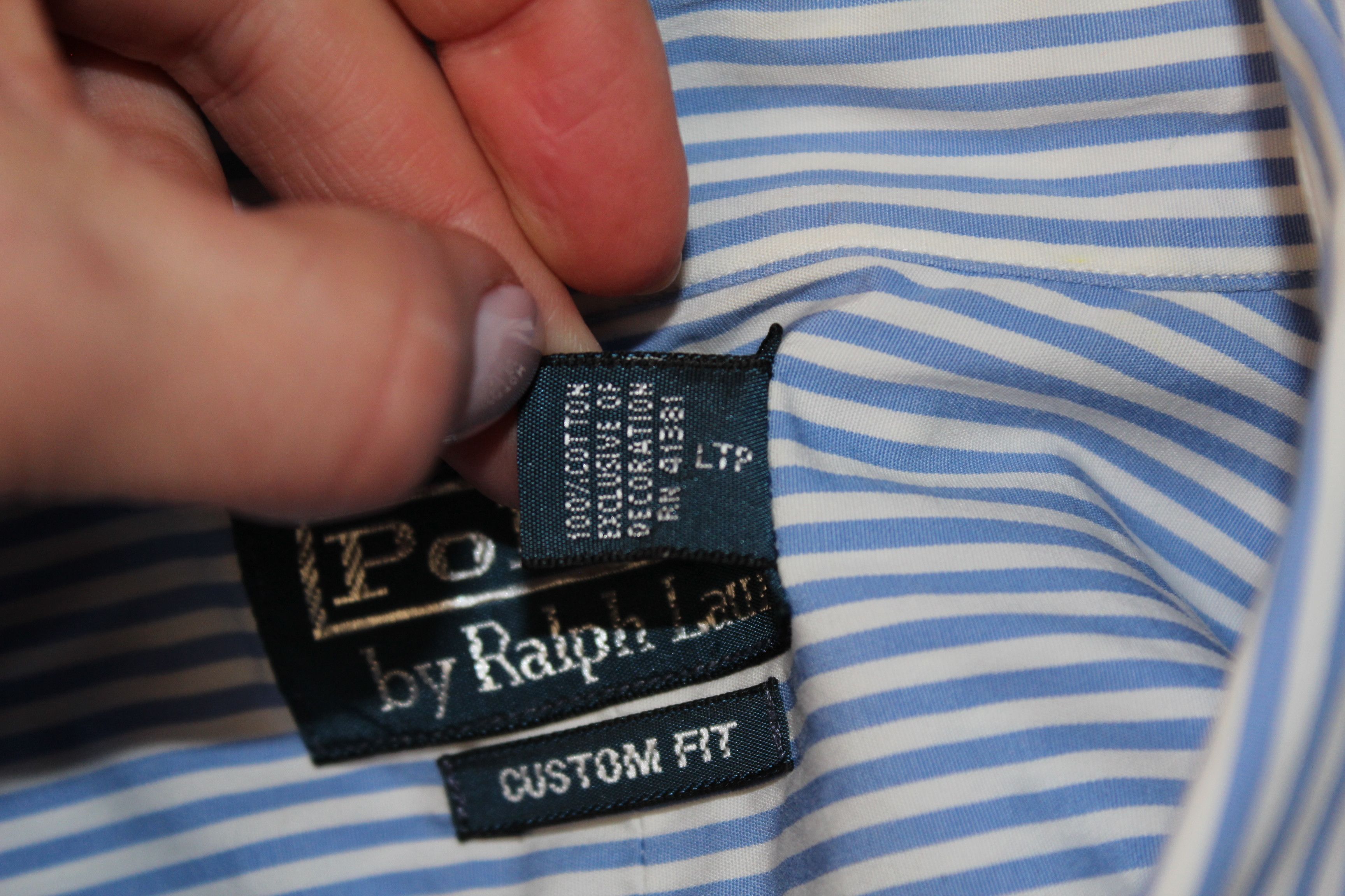 Polo Ralph Lauren RALPH LAUREN Long Sleeve Purple Striped Shirt Size US L / EU 52-54 / 3 - 9 Thumbnail