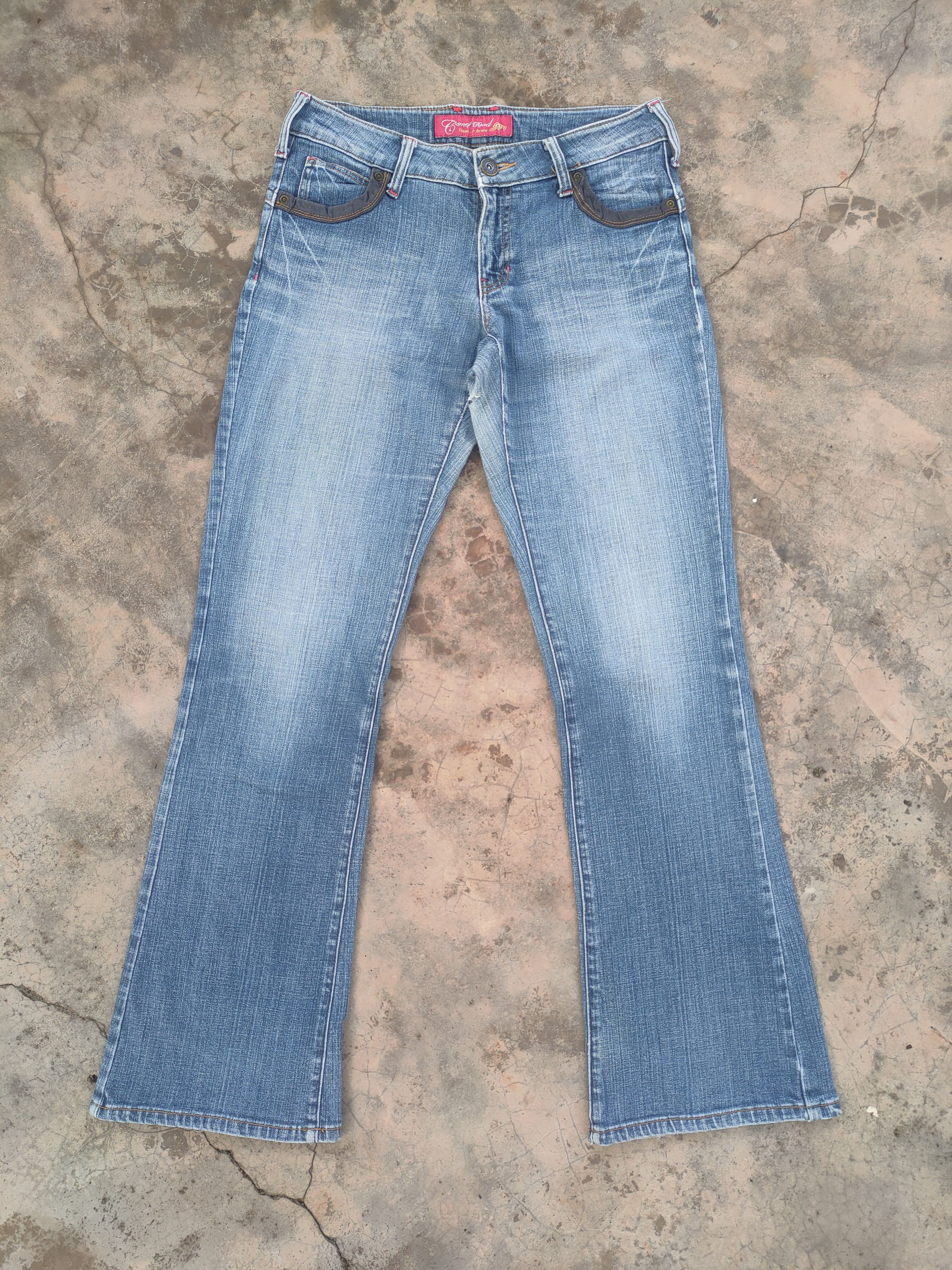 Japanese Brand × Jean × Vintage VINTAGE JAPANESE FLARE FADED DENIM JEANS PANTS Size US 31 - 2 Thumbnail