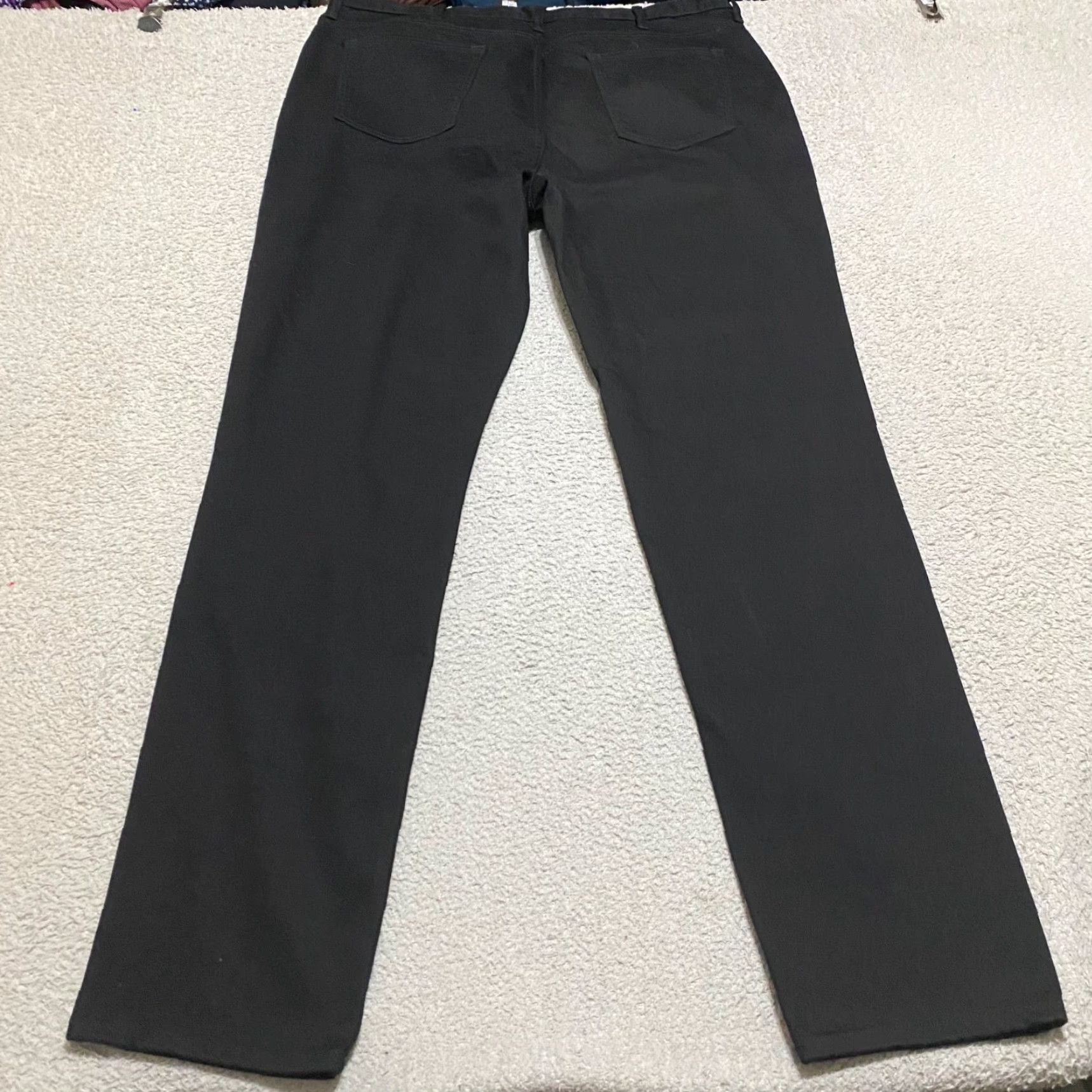 Old Navy Old Navy Mens Jeans Slim Dark Wash Black Denim 40x34 Mid Rise Stretch Tapered 5-Pocket Denim Size US 40 / EU 56 - 2 Thumbnail