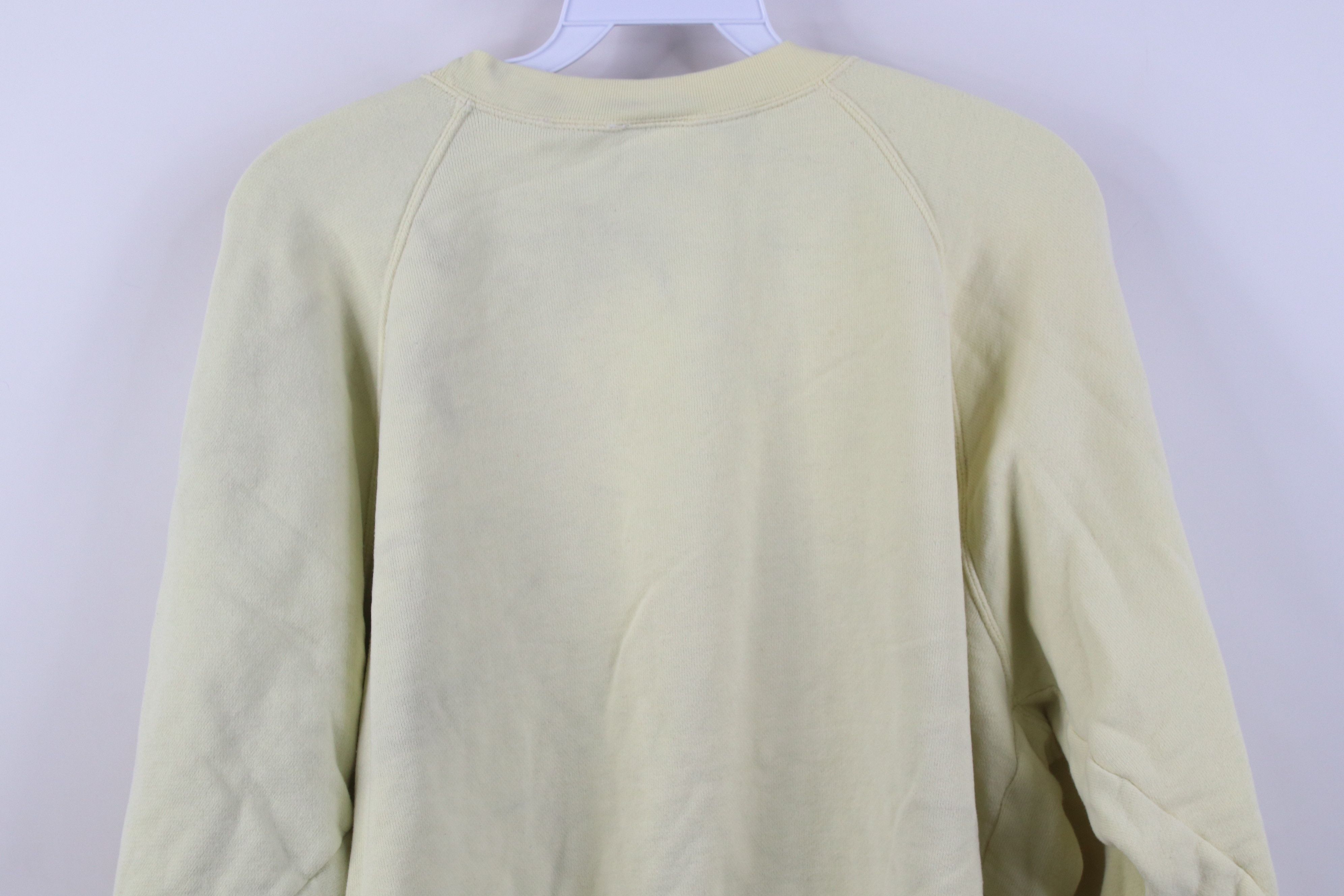 Vintage Vintage 90s German Bavarian Bear Hiking Sweatshirt Yellow Size XL / US 12-14 / IT 48-50 - 14 Thumbnail