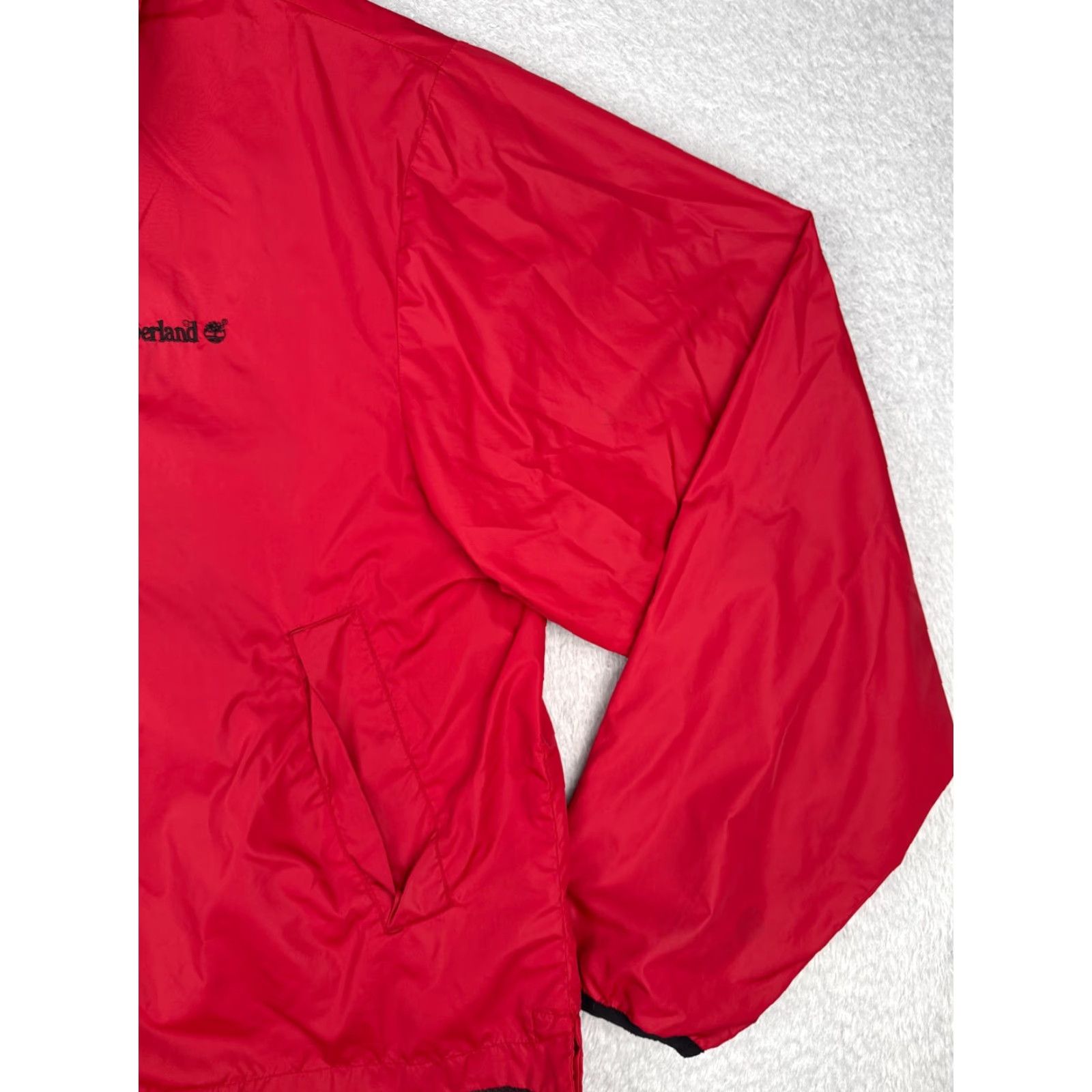 Timberland Timberland Jacket Mens Red Windbreaker Extra Large Full Zip 100% Nylon Shell Size US XL / EU 56 / 4 - 4 Thumbnail