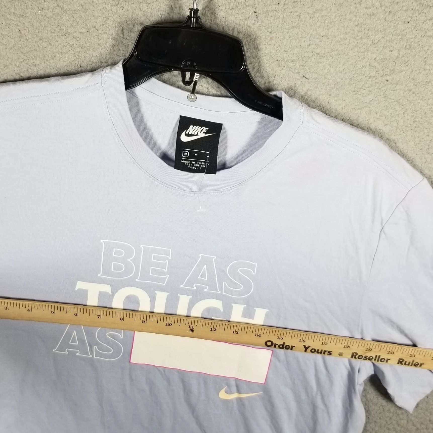 Nike Nike T-Shirt Mens Medium Blue Graphic Print Athletic Casual Sports Quote Crew Neck Size US M / EU 48-50 / 2 - 6 Thumbnail