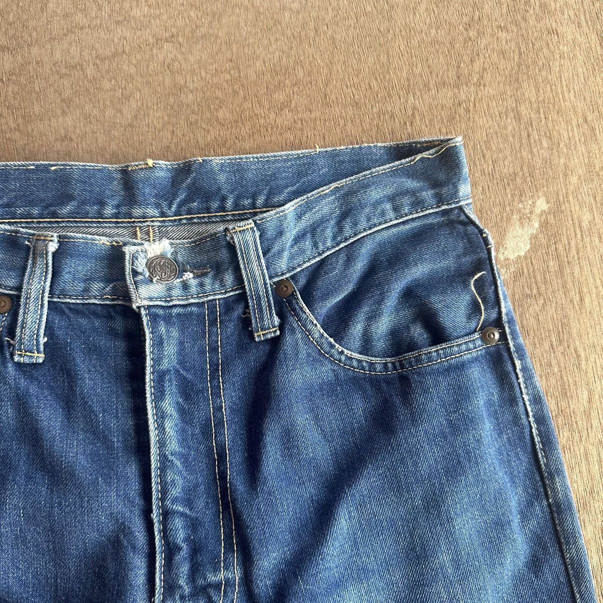 Vintage FLARE/BOOTCUT ‼️ Vintage COLOLUD Yellow Stitch Sconvil Denim Size US 27 - 6 Thumbnail