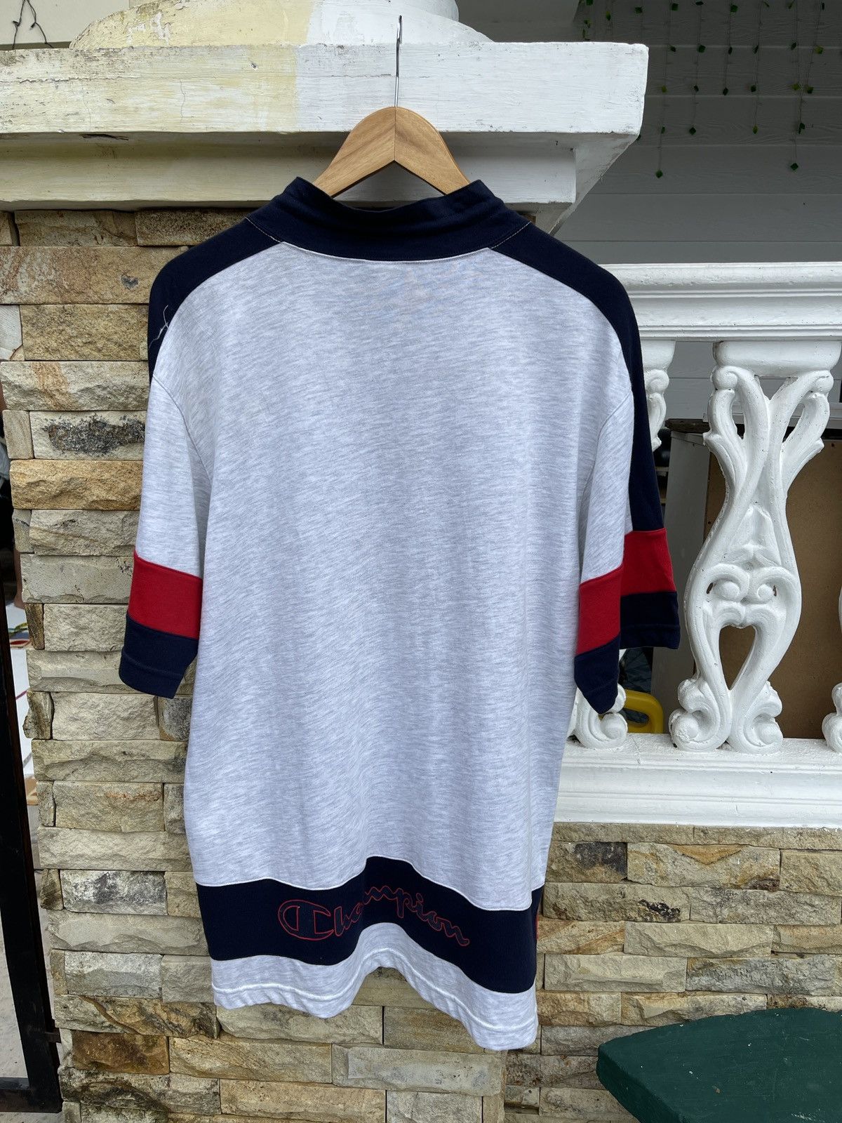 Champion Last Drop🔥Rare🔥Vintage CHAMPIONS BIG LOGO T Shirt Size US M / EU 48-50 / 2 - 2 Thumbnail