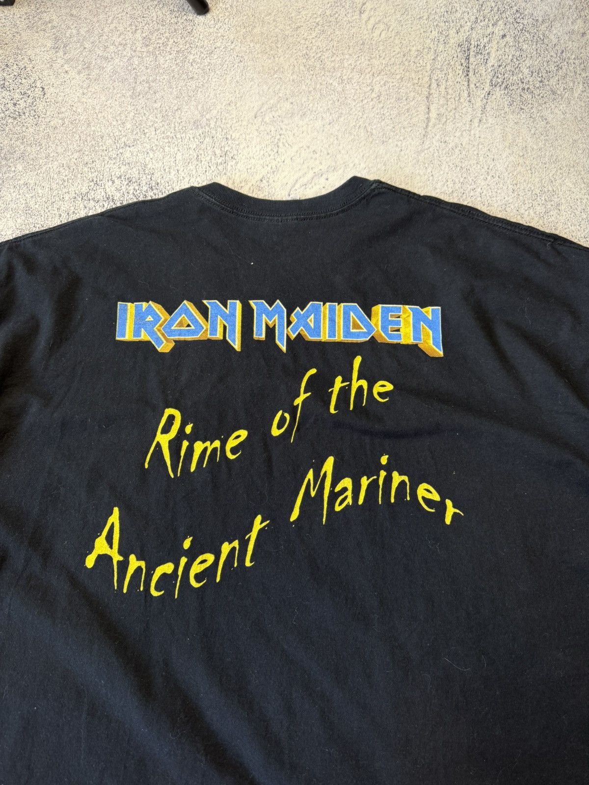 Iron Maiden Vintage Iron Maiden 2008 T Shirt Rime of the Ancient Mariner Size US XXL / EU 58 / 5 - 18 Thumbnail