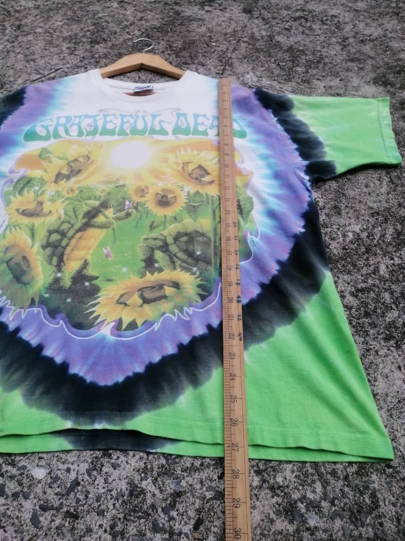 Band Tees × Grateful Dead × Vintage Vintage 90s Grateful Dead Terrapin Sunflower Tie Dye Tee Size US L / EU 52-54 / 3 - 4 Thumbnail