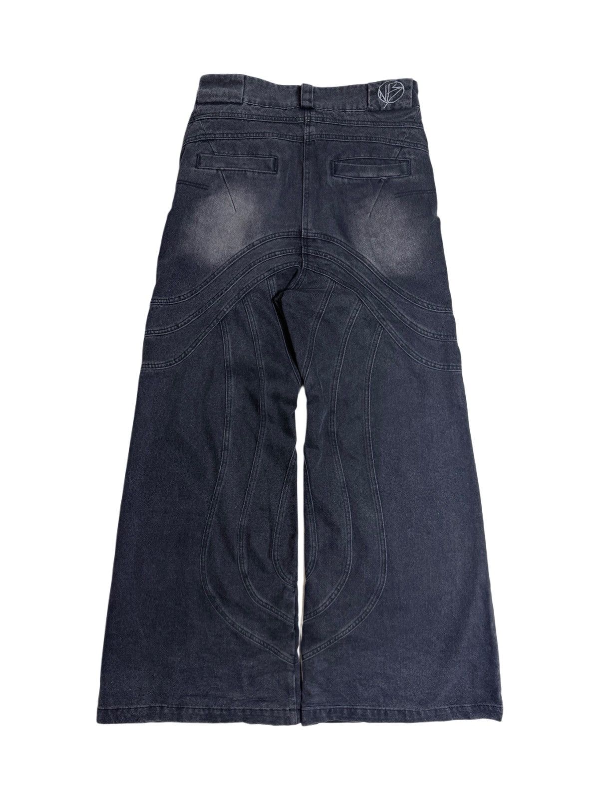 No Faith Studios NO FAITH STUDIOS Heavy Wave Denim Jeans Size US 34 / EU 50 - 2 Thumbnail