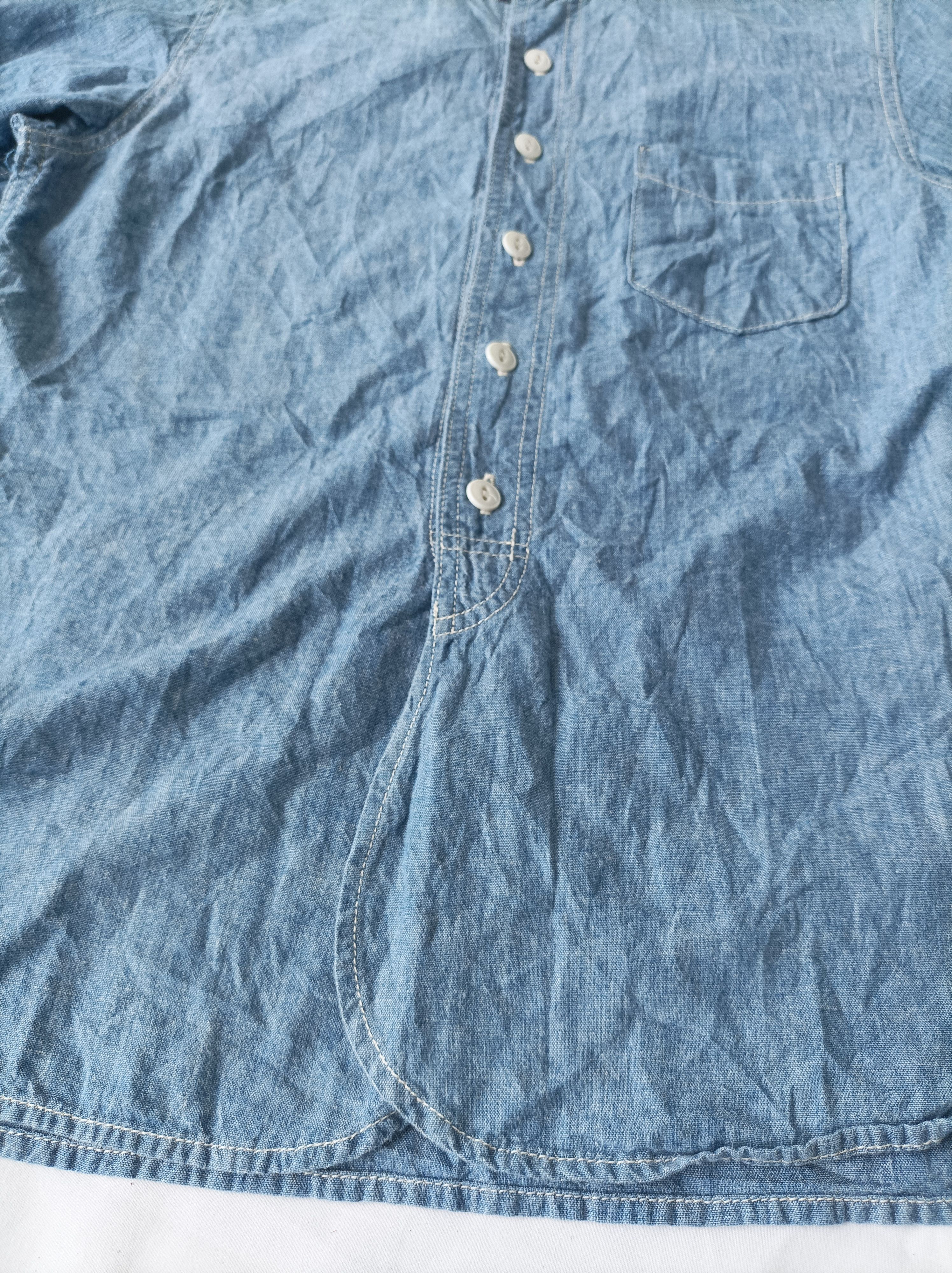 FOB Factory (S345) FOB Studio Ecru Chambray Work Shirt S Size S / US 4 / IT 40 - 5 Thumbnail