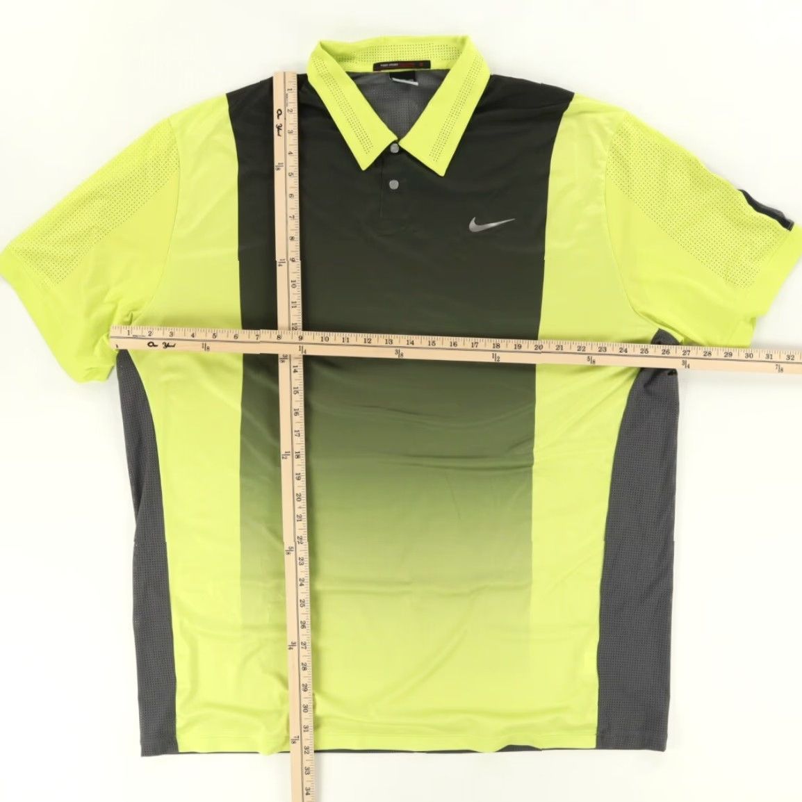 Nike Nike TW Perforated Panel Volt Stretch Colorblock Polo Shirt Yellow Men 2XL Shirt Polo Mens Colorblock Yellow 2XL TW Perforated Panel Volt Size US XXL / EU 58 / 5 - 3 Thumbnail