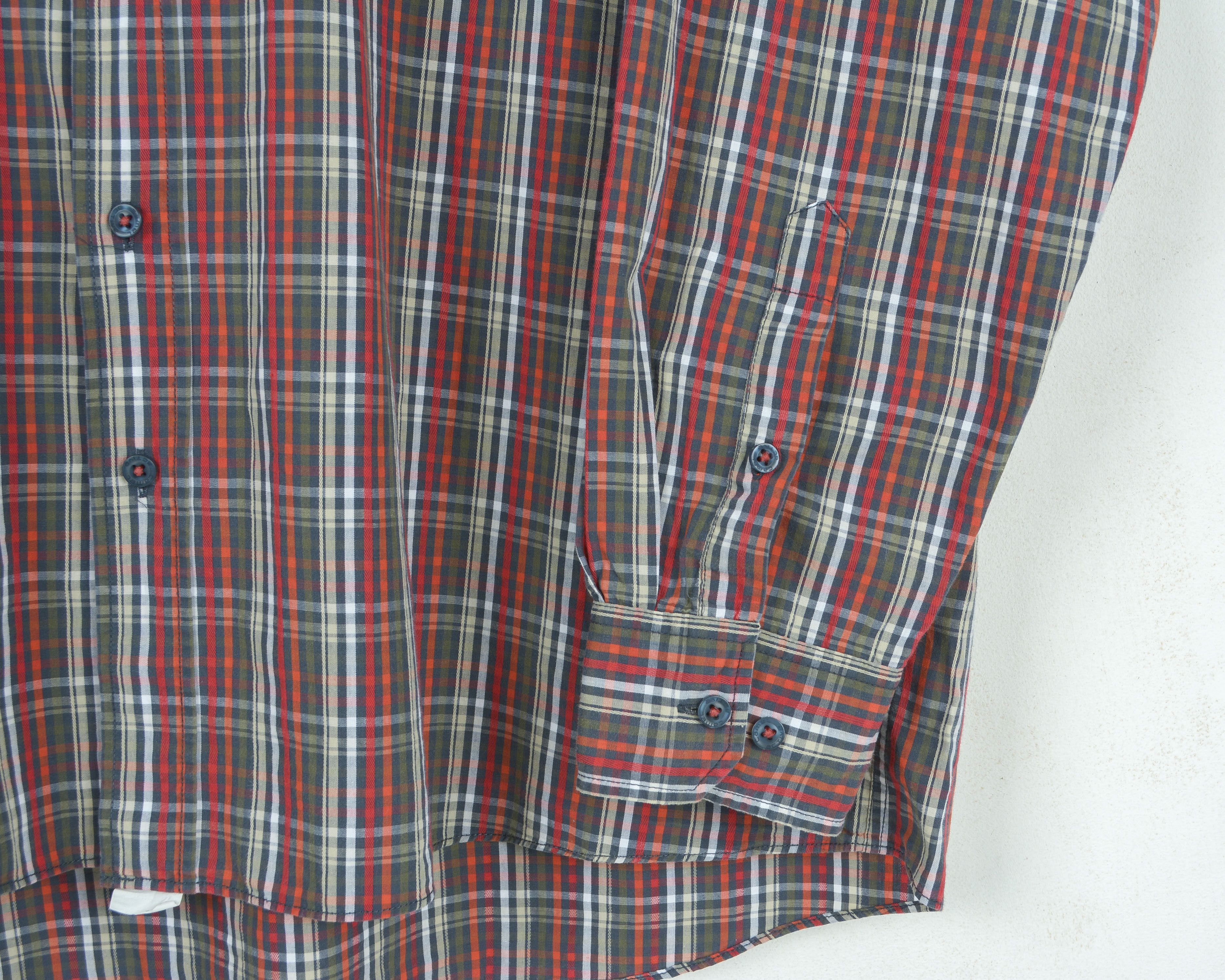 camel active Casual Regular 2XL Shirt Long Sleeve Check Plaid Button Up Size US XXL / EU 58 / 5 - 5 Thumbnail