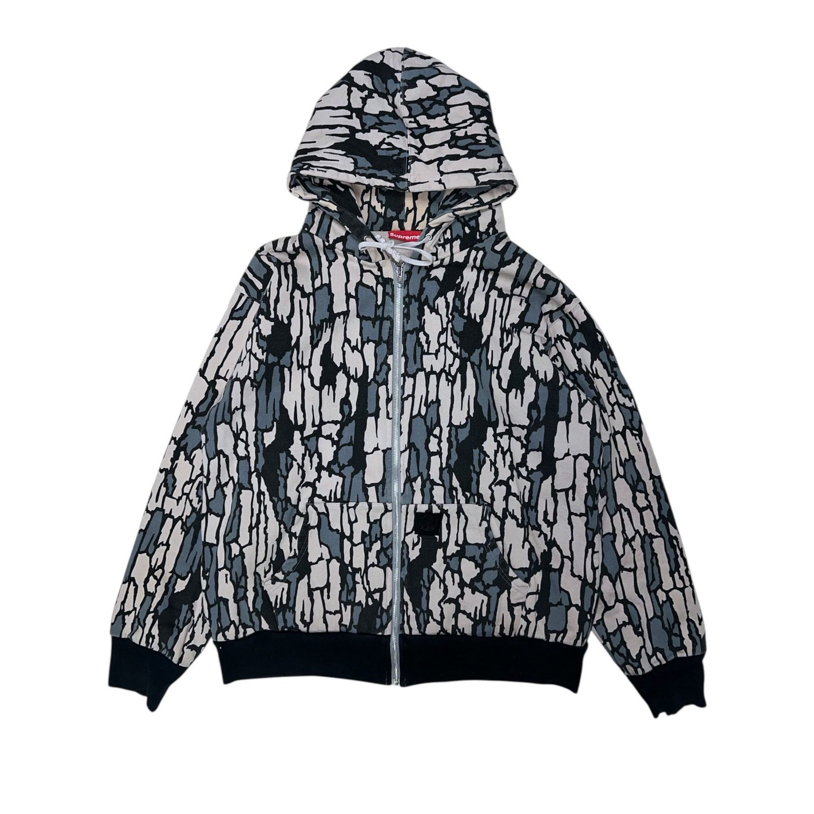 トップス Supreme Hooded Zip Up Thermal Leopard Supreme Fleece Zip Up Hooded Shirt (FW23) - $158
