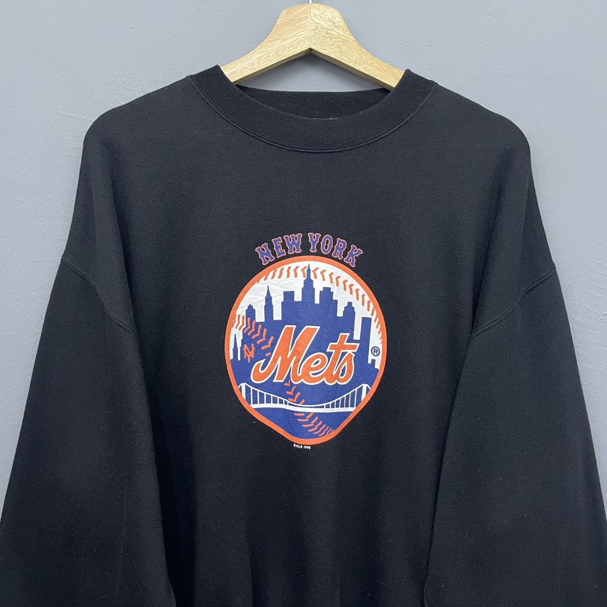 MLB Vintage 90s New York Mets Sweatshirt Size US L / EU 52-54 / 3 - 3 Thumbnail