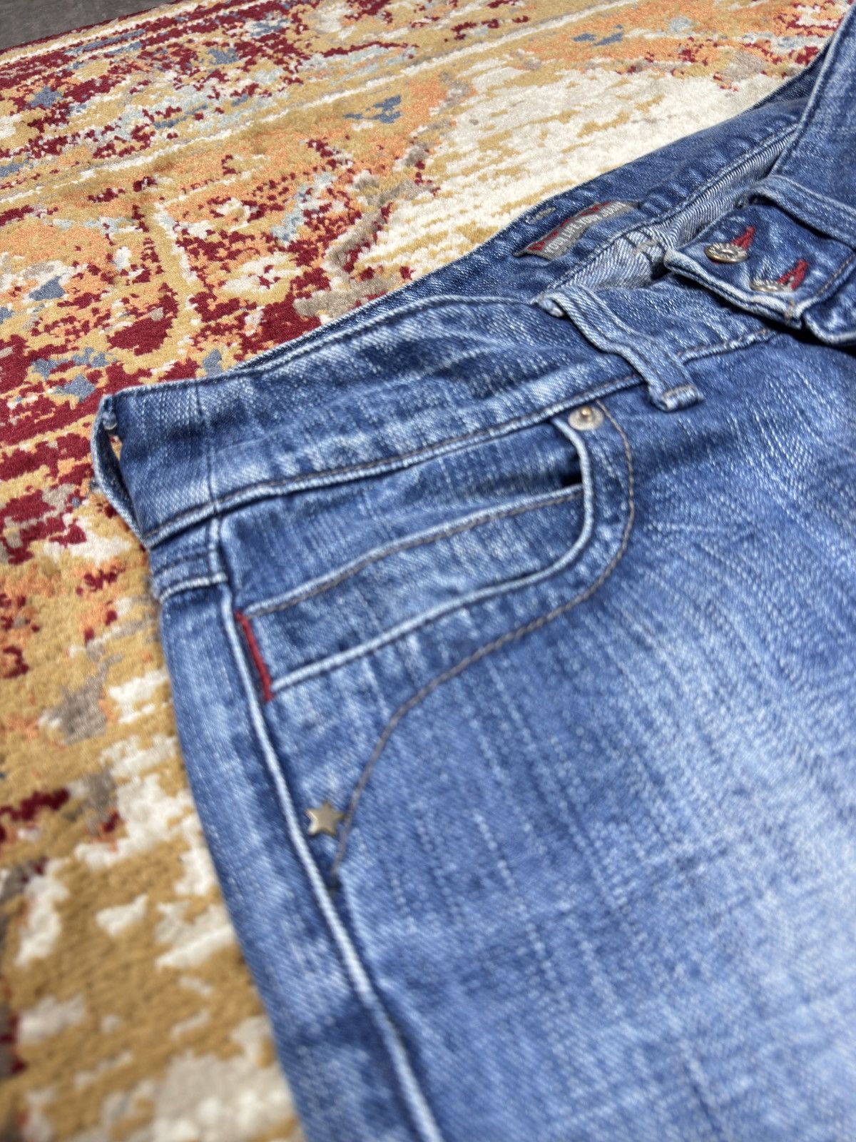 Hysteric Glamour ᶠᵃⁿᶜʸᵍᵘʸ Y2K Flared Baggy Washed Bootcut Denim Jeans Vintage Size US 28 / EU 44 - 4 Thumbnail