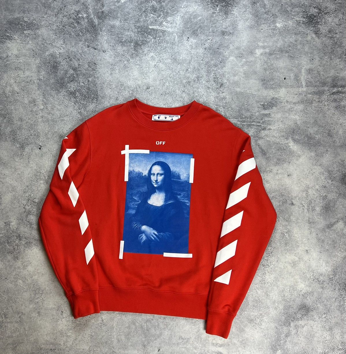 Off white jumper red hotsell