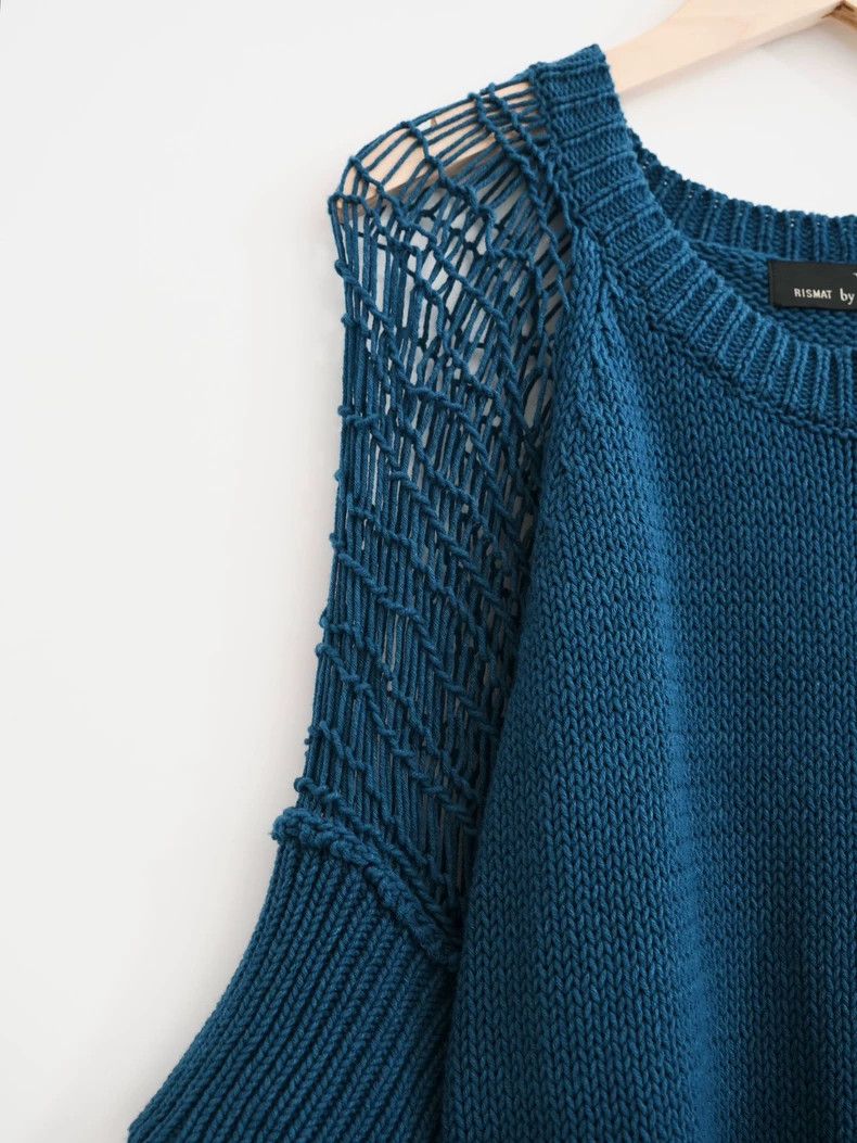 Yohji Yamamoto Yohji Yamamoto size 2 Knitted cobweb short sleeve 2506-Nex Size M / US 6-8 / IT 42-44 - 5 Thumbnail