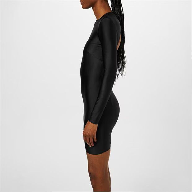 Balenciaga o1g2r1mq0924 Open Back Mini Dress in Black Size M / US 6-8 / IT 42-44 - 4 Thumbnail