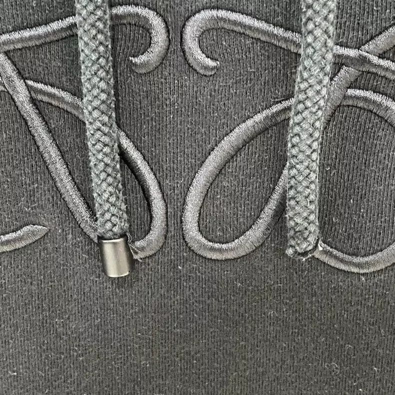 Loewe Loewe Black embroidered logo hoodie Size L / US 10 / IT 46 - 5 Thumbnail