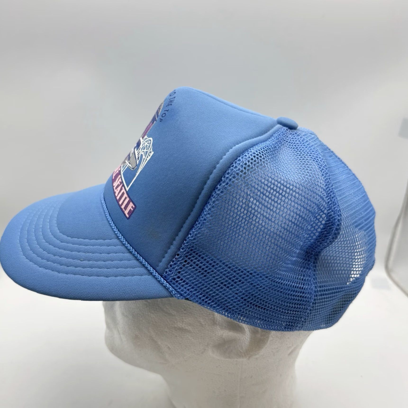 Needles Space Needle Seattle I Made It To The Top Snapback Hat Trucker Rope Blue Adjustable Men Cap 90s Style Embroidered Hat Size US M / EU 48-50 / 2 - 4 Thumbnail