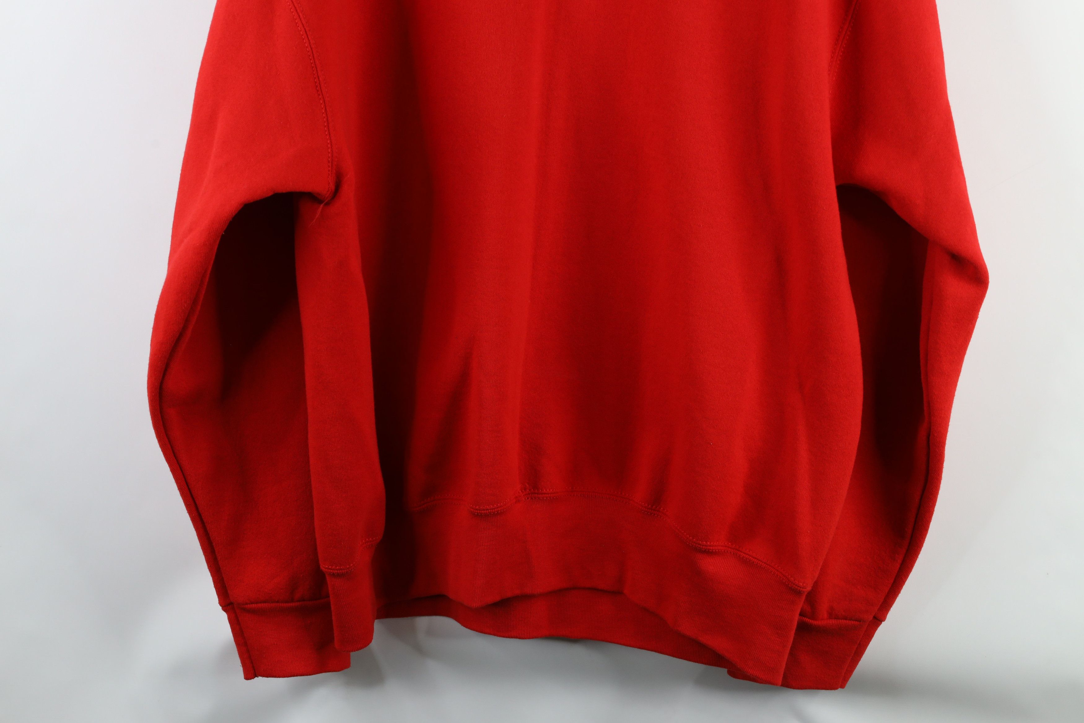 Vintage Vintage 90s State University Football Sweatshirt Red USA Size US XL / EU 56 / 4 - 12 Thumbnail