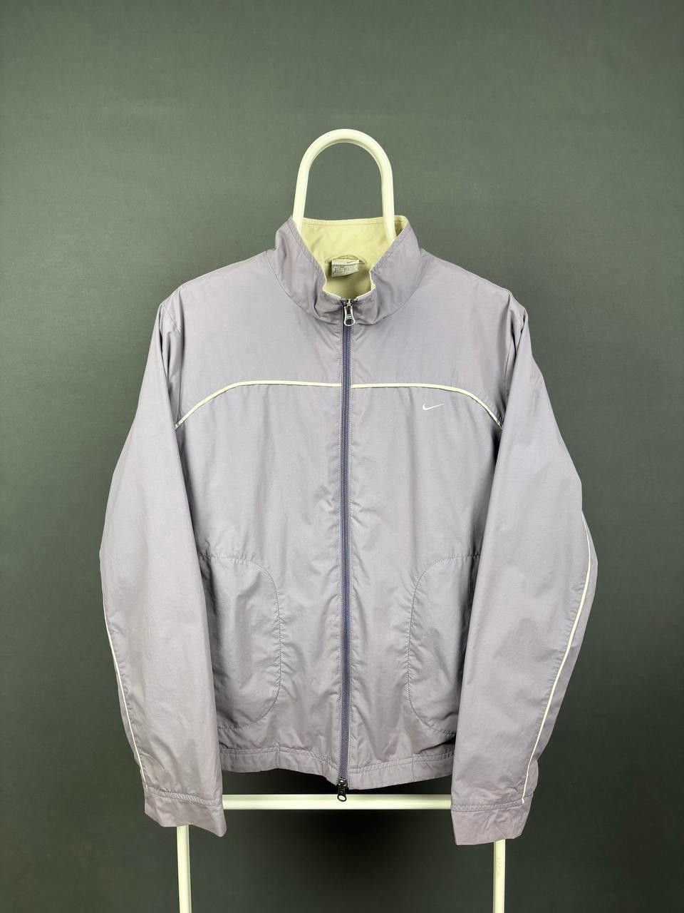 Nike Nike Windbreaker Jacket Size L Purple Beige Full Zip Vintage Size L / US 10 / IT 46 - 1 Thumbnail