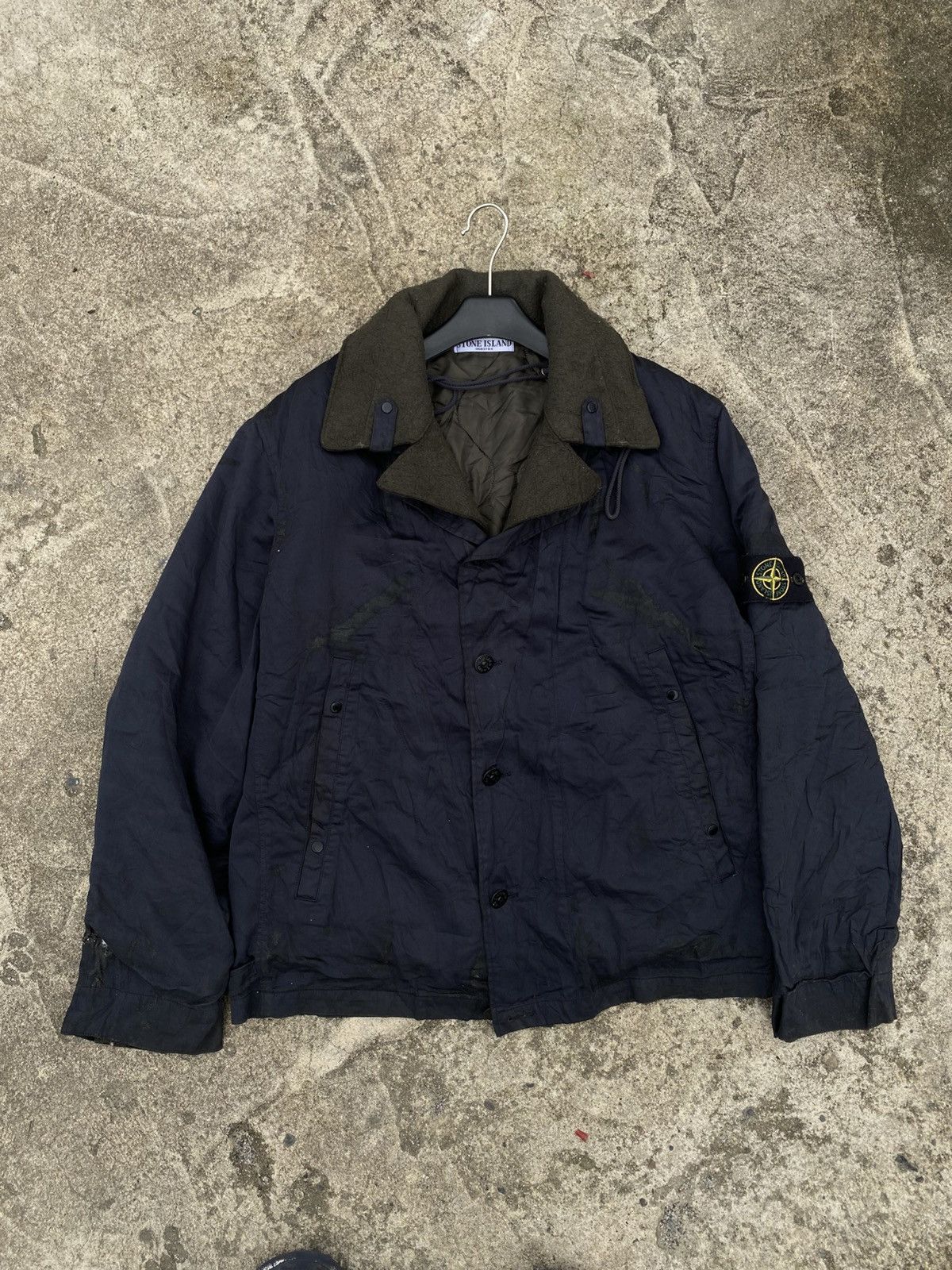 Stone Island Stone Island S/S'04 Raso Gommato Jacket Medium | Grailed