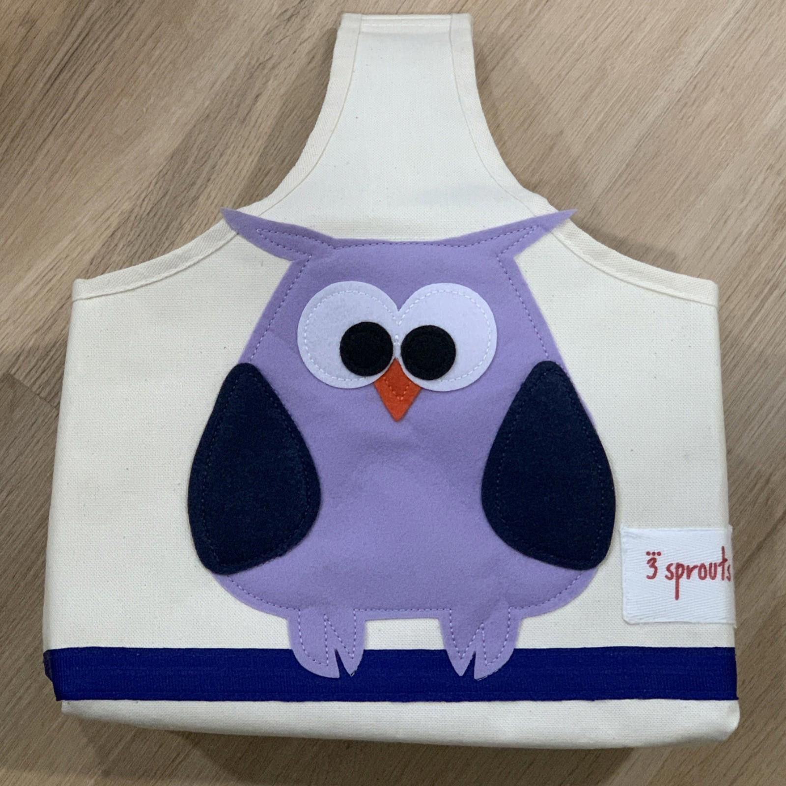 Other 3 Sprouts Purple Owl Storage Caddy Nursery Organizer Diaper Size ONE SIZE - 1 Thumbnail