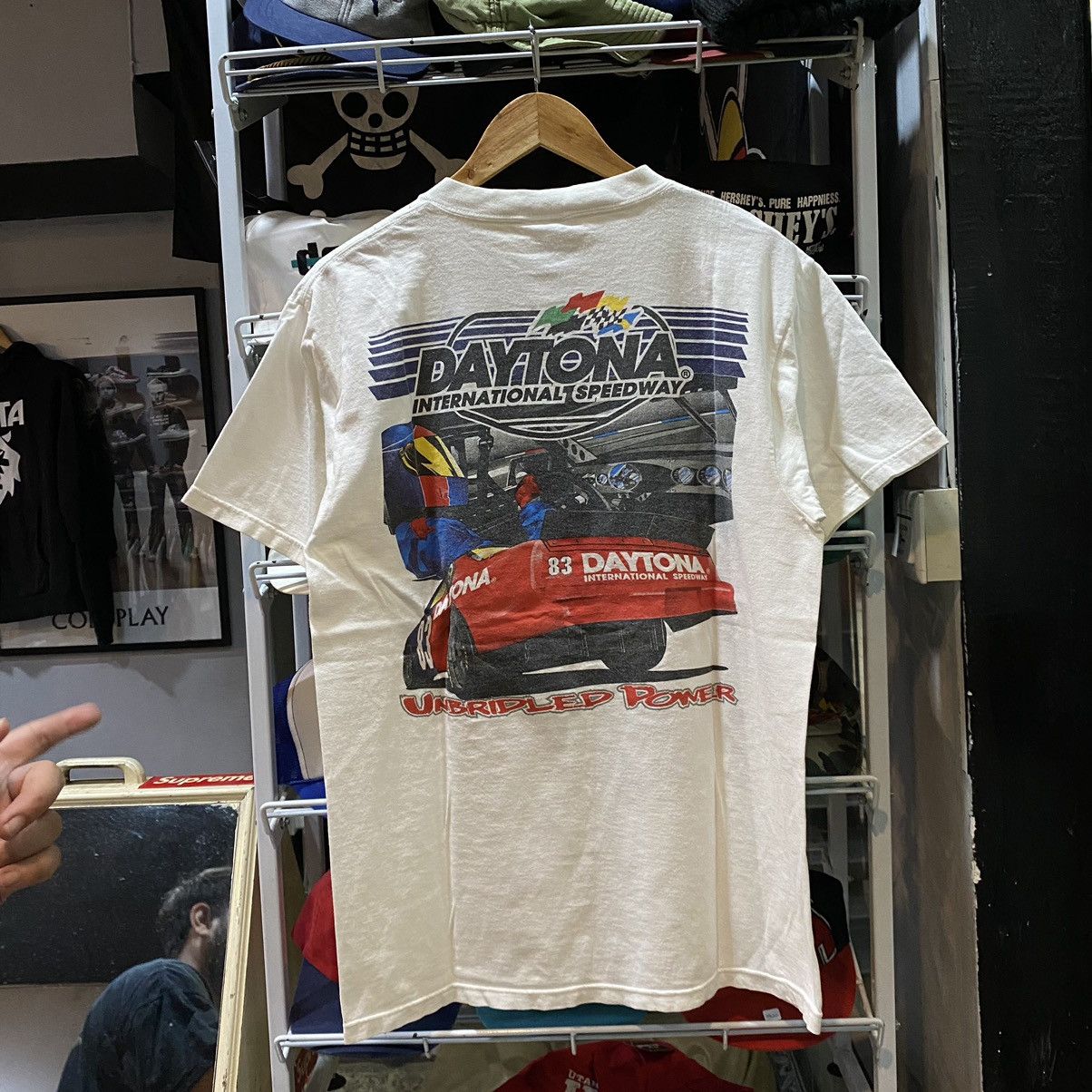 Vintage Daytona İnternational Speedway NASCAR Graphic Tee L