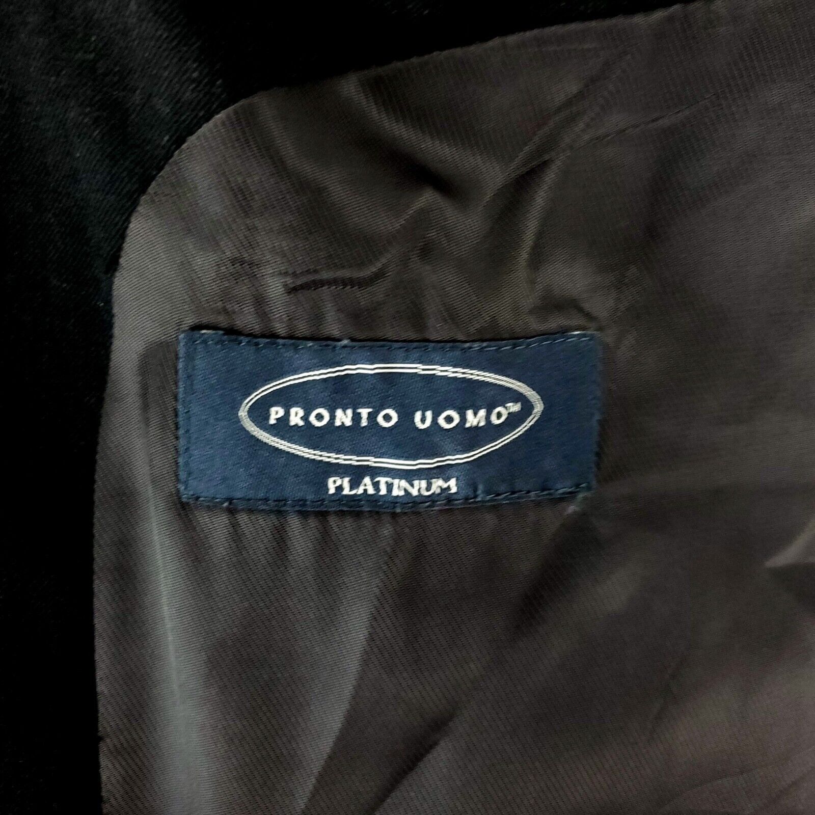 Pronto Uomo Pronto Uomo Platinum Wool 2 Button Blazer 48L Blue Tagged 50 Size ONE SIZE - 7 Thumbnail