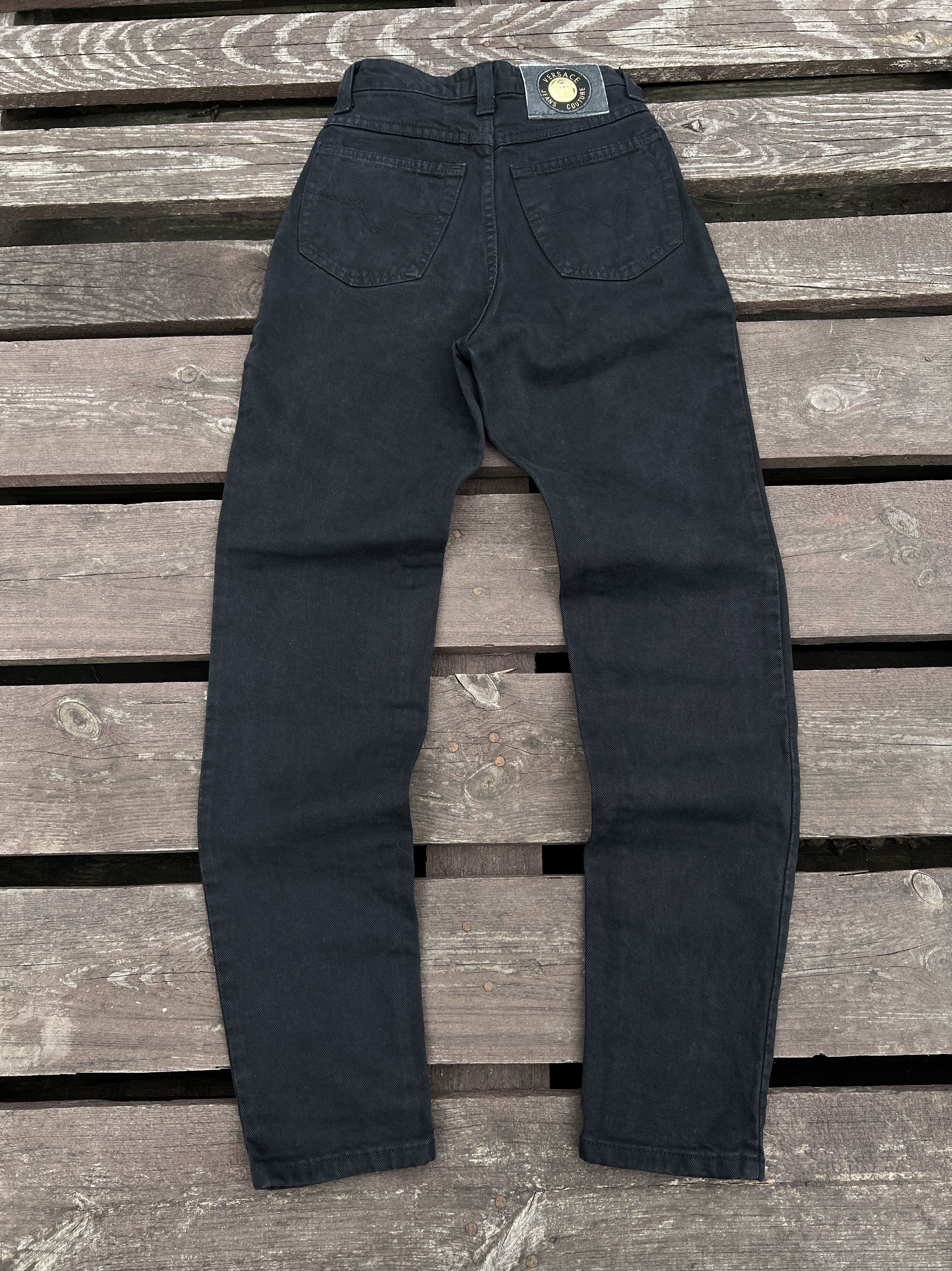 Versace Jeans Couture 90s Vintage Denim Black Jeans