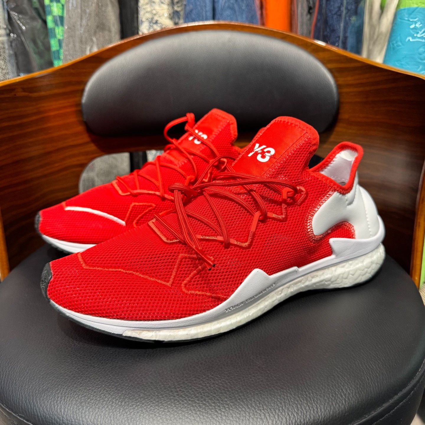 Y-3 Y-3 Running Red Lowtop Sneakers 11 Men Size US 11 / EU 44 - 1 Thumbnail
