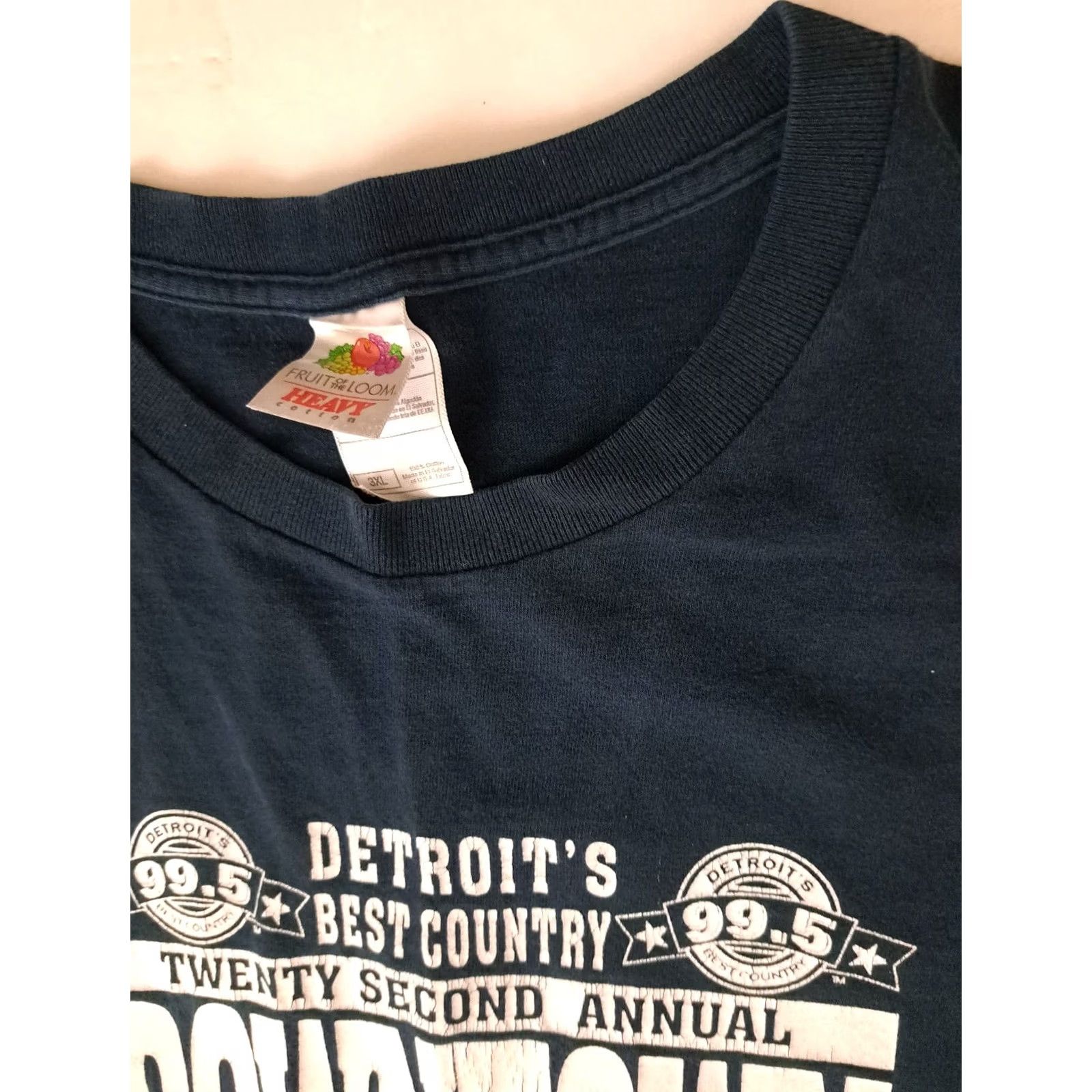 Fruit Of The Loom VINTAGE Downtown Hoedown Detroit 2004 Country Music Show 3XL T-Shirt Black Mens Short Sleeve 3XL Music 2004 Hoedown Detroit Vintage Shirt Size US XXL / EU 58 / 5 - 3 Thumbnail