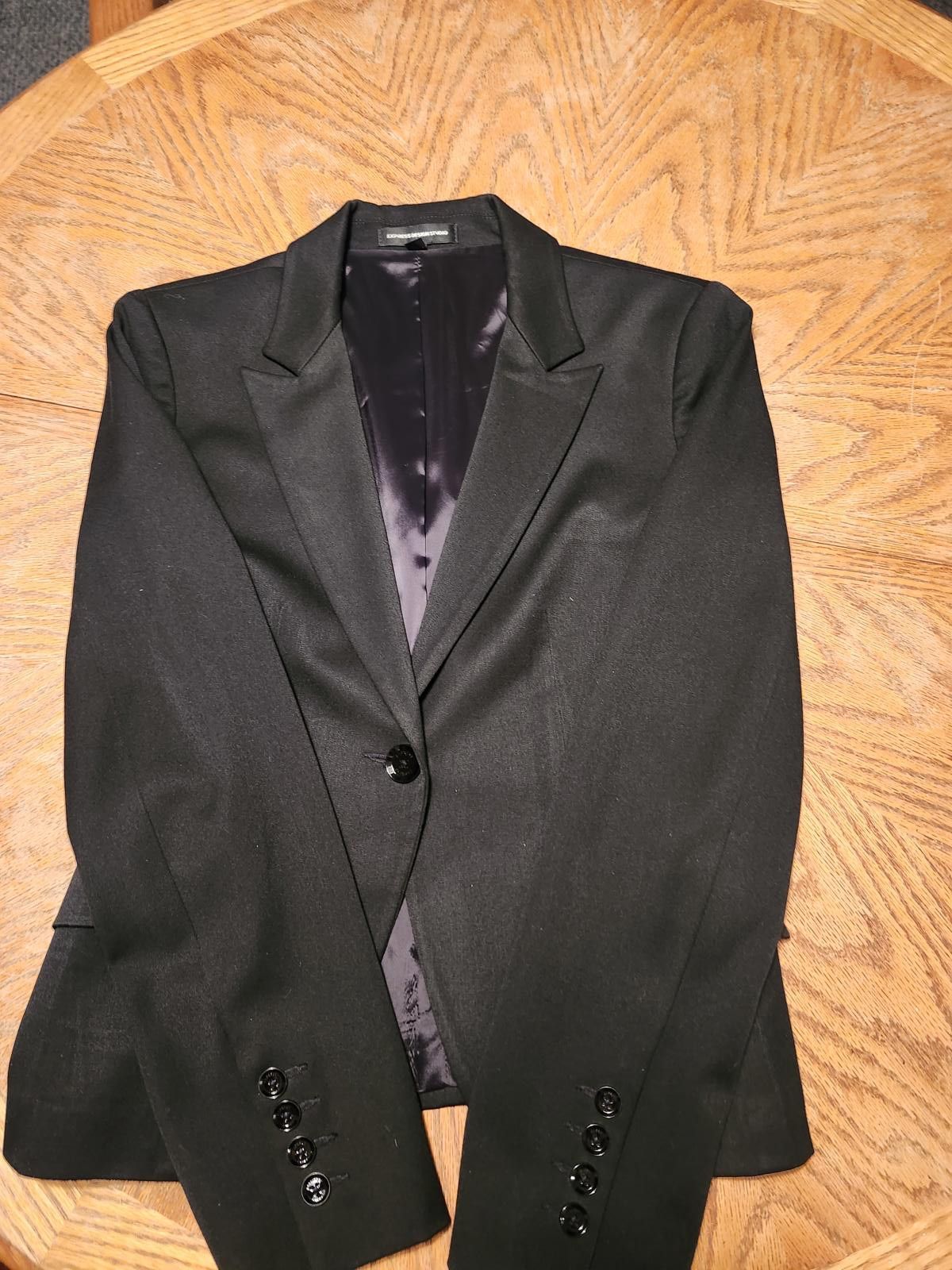 Designer Express blazer, black, sz 4 Size S / US 4 / IT 40 - 1 Thumbnail
