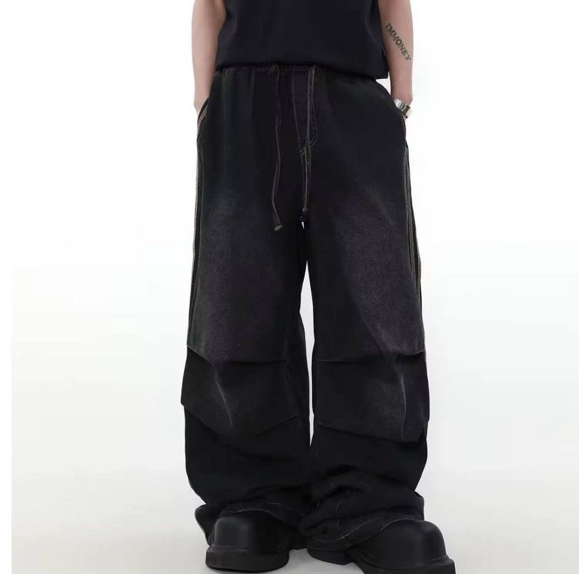 Japanese Brand × Vintage Straight baggy pants with a loose fit Size US 34 / EU 50 - 4 Thumbnail