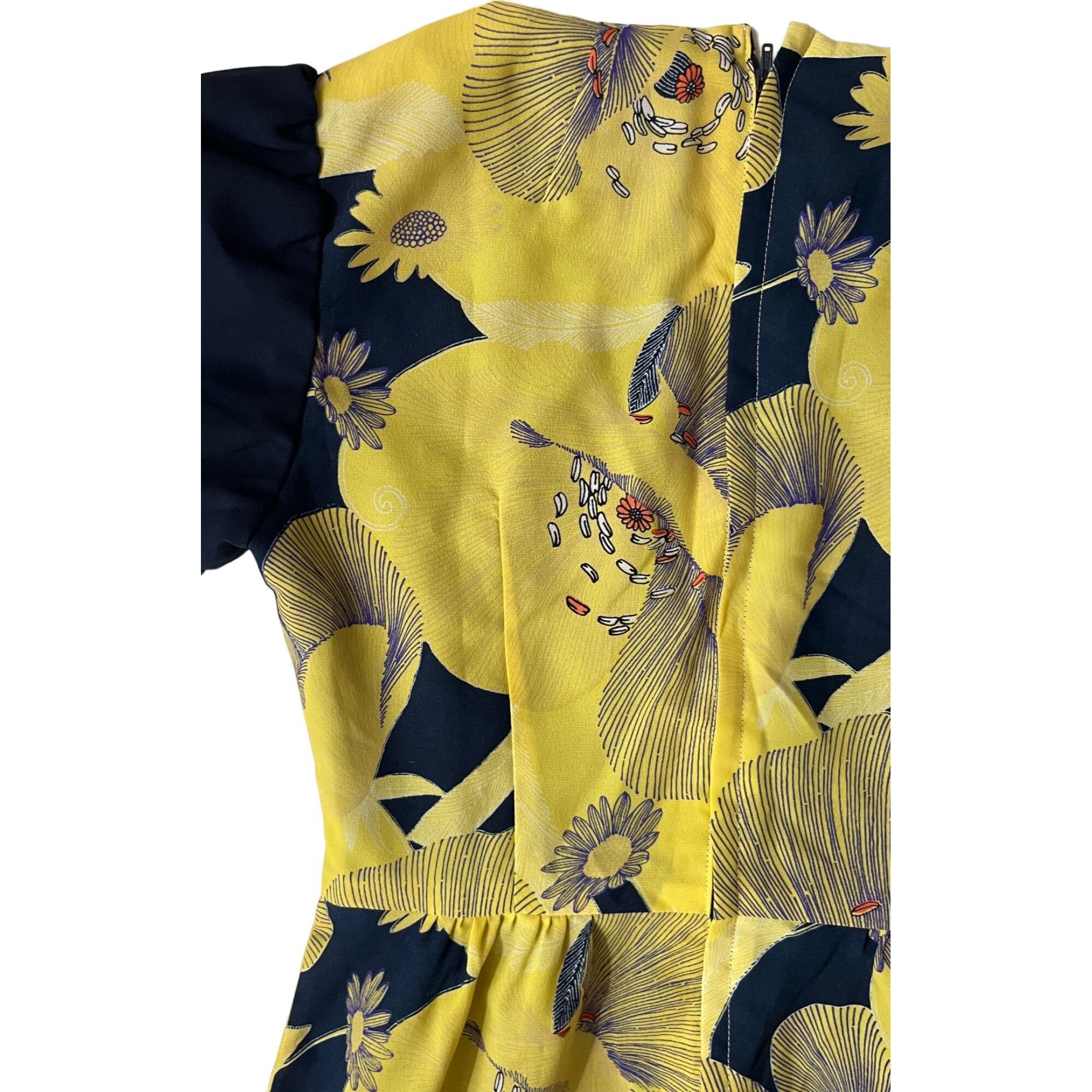 Other VTG 60’s Rabanne XS 0 2 Maxi Dress MCM Yellow Blue Floral Ho Size XS / US 0-2 / IT 36-38 - 5 Thumbnail