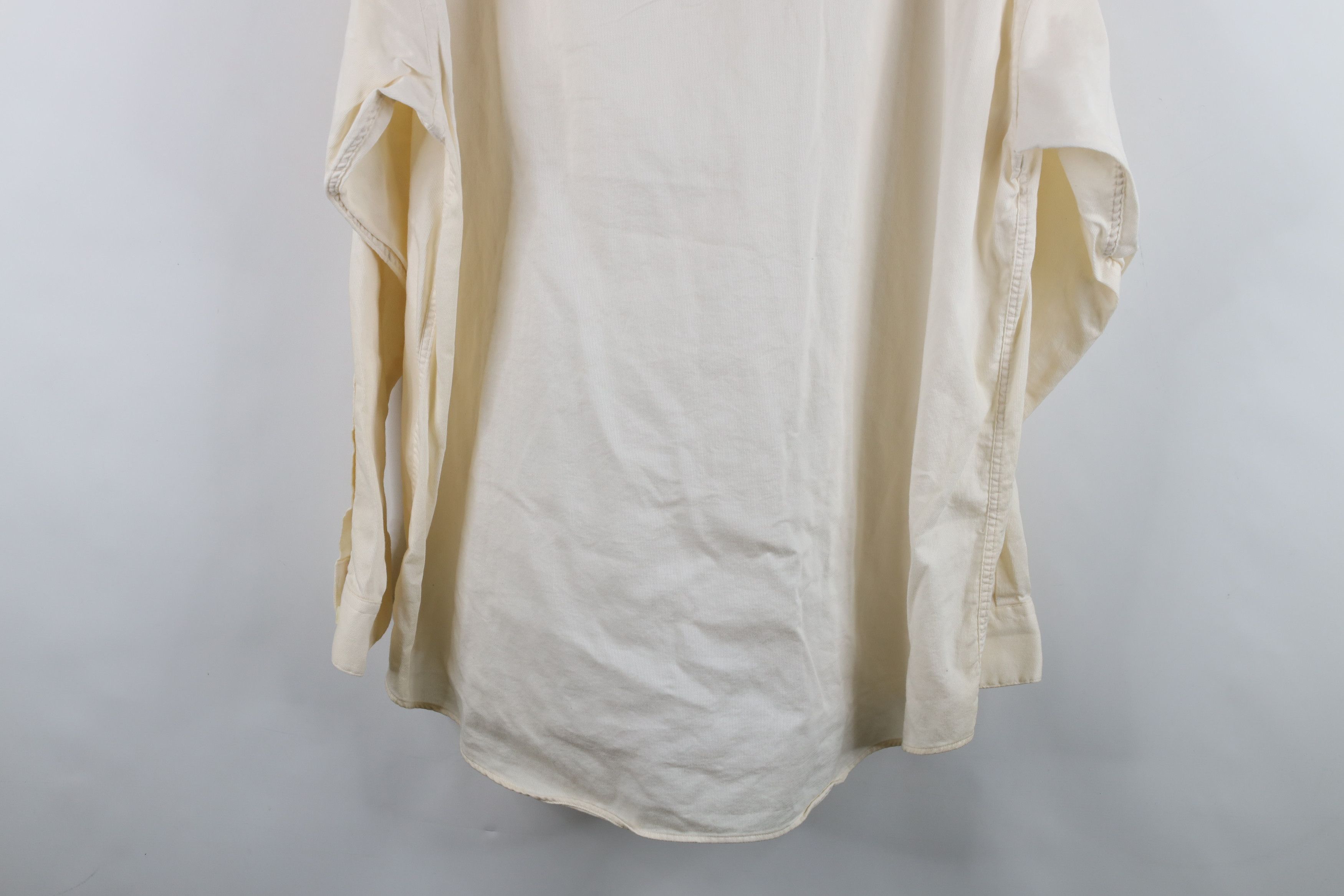 Vintage Vintage 90s Streetwear Ribbed Band Collar Button Shirt Size US XXL / EU 58 / 5 - 13 Thumbnail