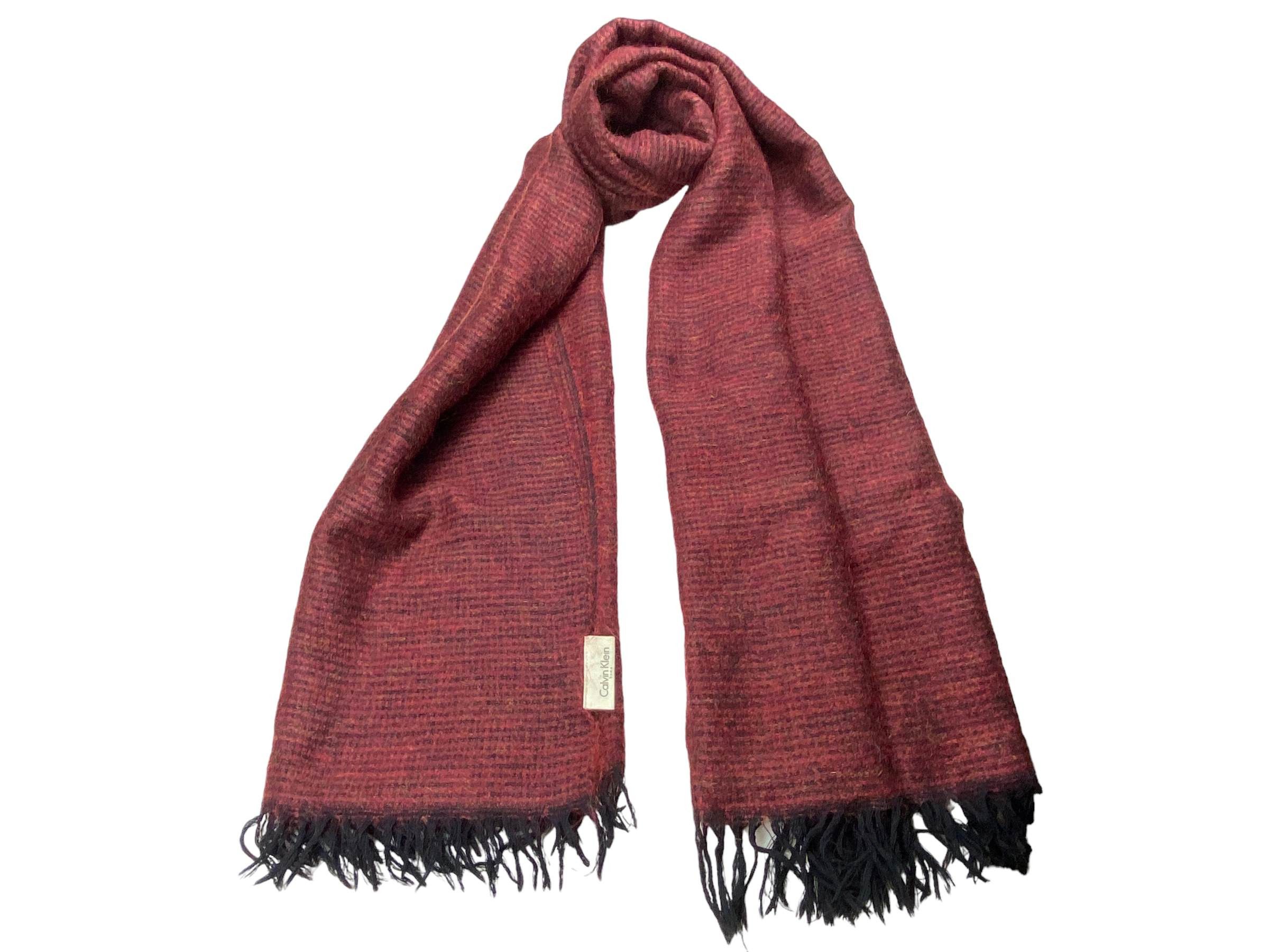 Calvin Klein × Vintage Calvin Klein home scarf Vintage Scarves Made in Japan Size ONE SIZE - 1 Thumbnail
