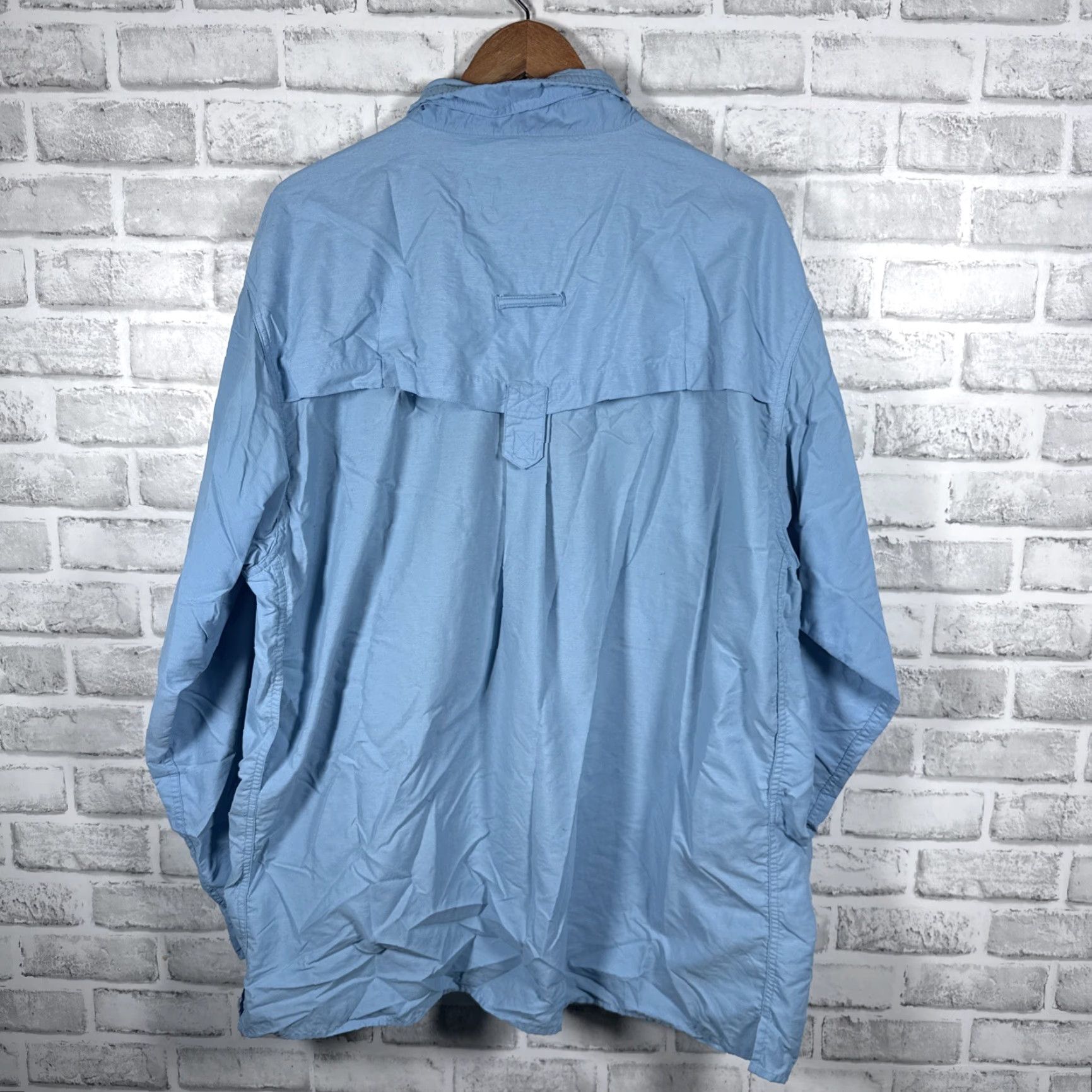 ExOfficio Exofficio Shirt Button-Up Mens XXL Blue Fishing Button-Down Collar Long Sleeve Size US XXL / EU 58 / 5 - 4 Thumbnail