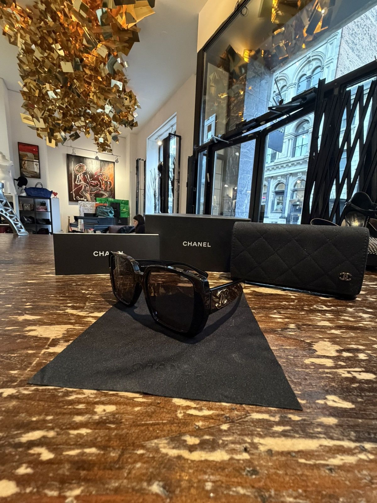 Chanel CHANEL POLARIZED SQUARE SUNGLASSES ✨ Size ONE SIZE - 1 Thumbnail