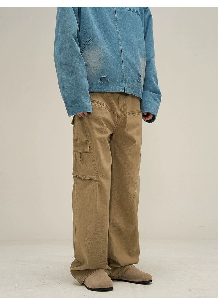 washed faded outdoor carpenter cargo pants