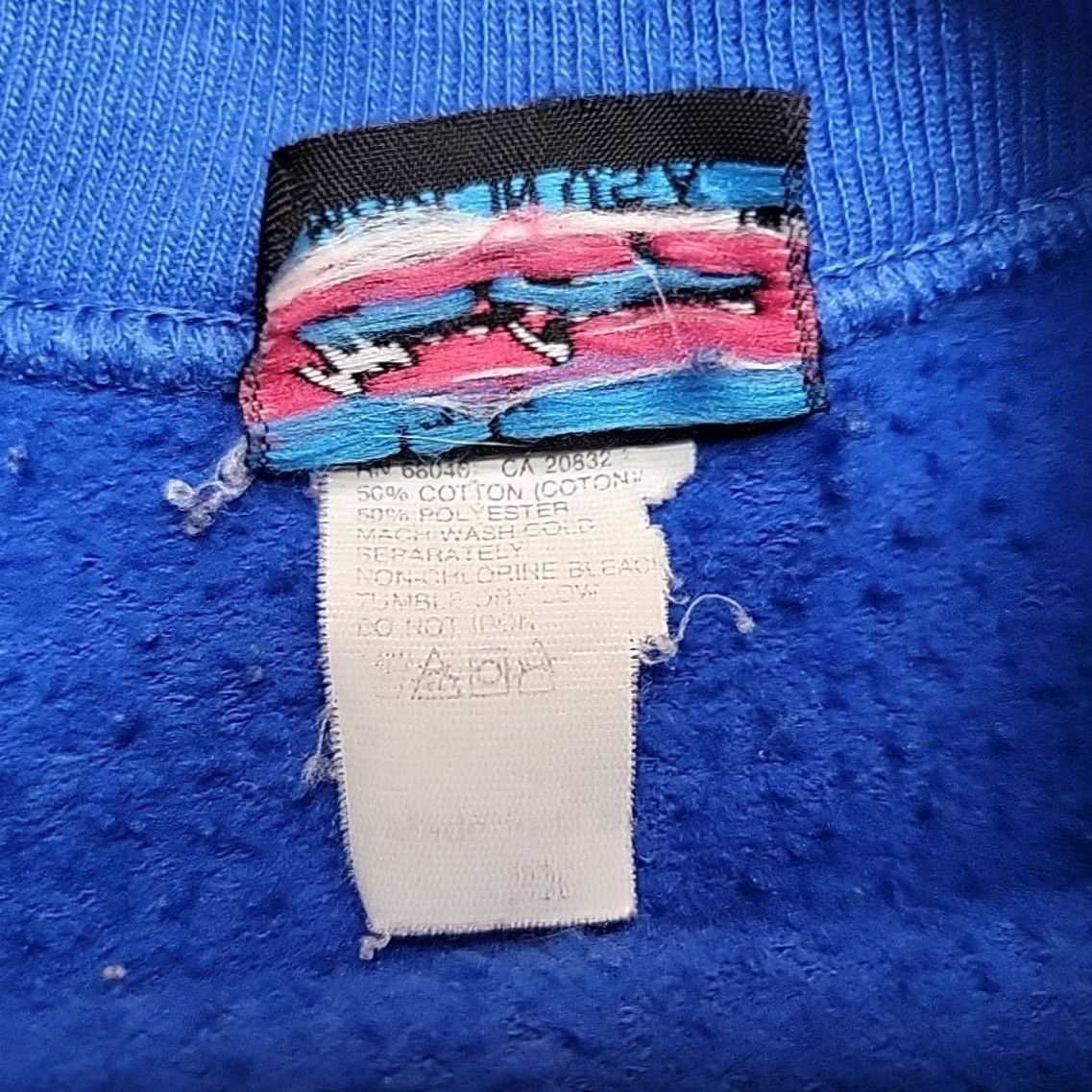 McGregor VTG MacGregor Sweatshirt Women 2XL Blue Crewneck Pullover Cotton Polyester Fleece Solid 80s 70s Made in USA Womens Size XXL / US 16-18 / IT 52-54 - 5 Thumbnail