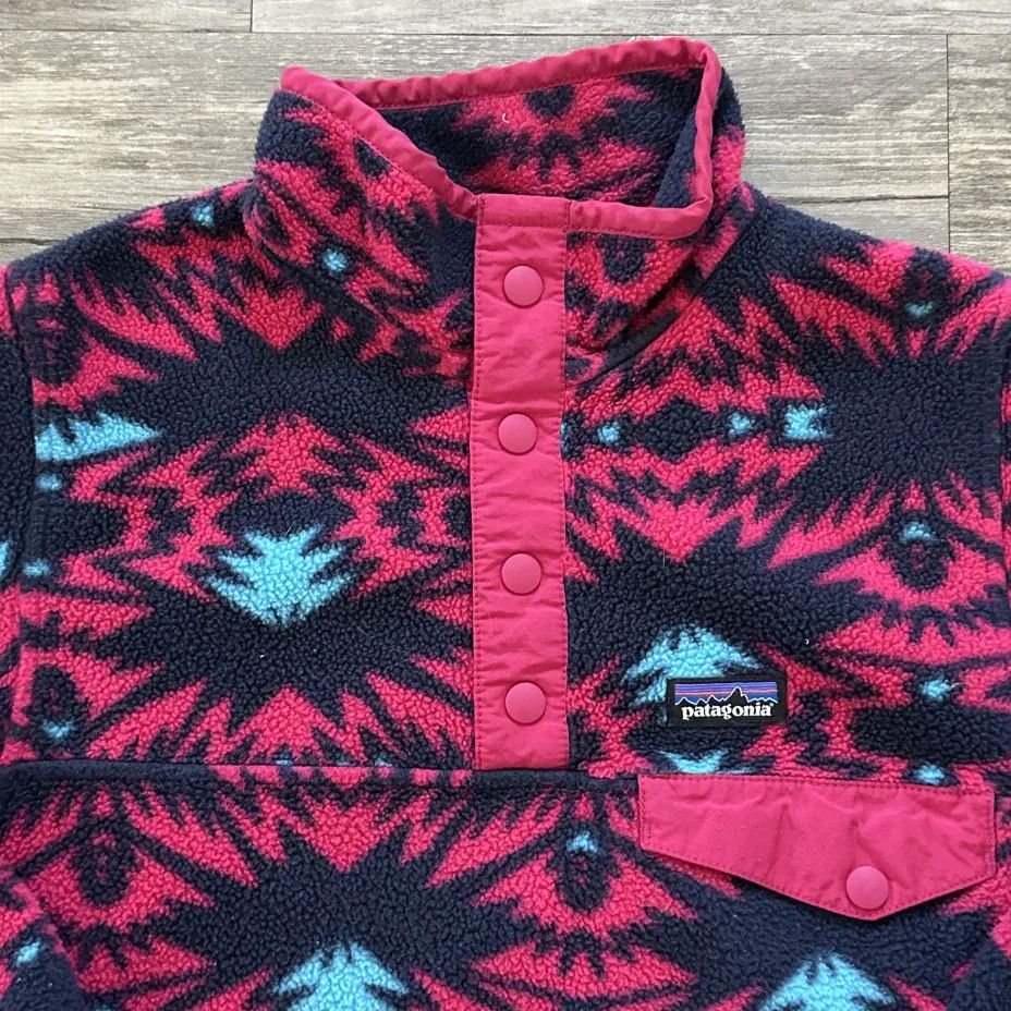 Patagonia Vintage Patagonia Synchilla Snap-T Pullover Aztec Sweater Size S / US 4 / IT 40 - 3 Thumbnail