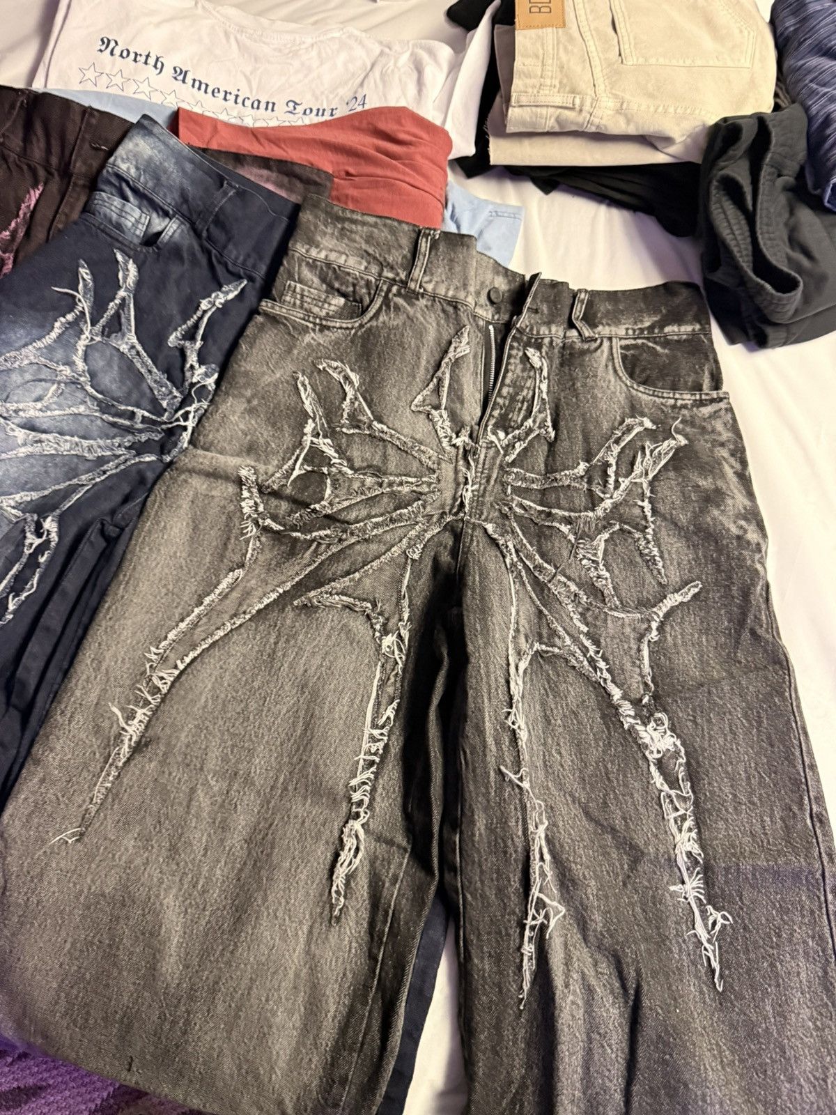 Japanese Brand FOUR (2 LEFT) SOLD OUT PHANTOM TROUPE PHOLOHH JEANS BUNDLE Size US 32 / EU 48 - 11 Thumbnail
