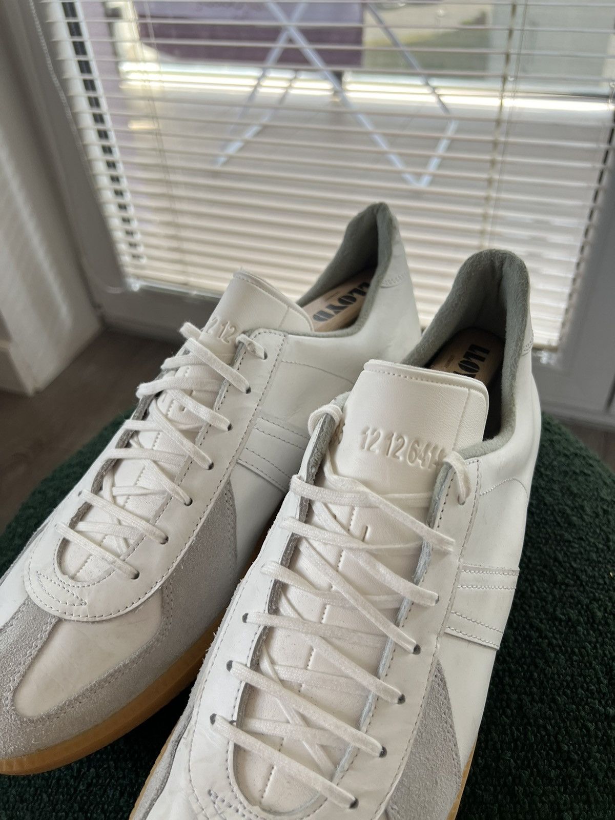 Vintage ‼️VINTAGE ARCHIVAL BW SPORT GAT LEATHERS ARMY TRAINERS SHOES‼️ Size US 12.5 / EU 45-46 - 20 Thumbnail