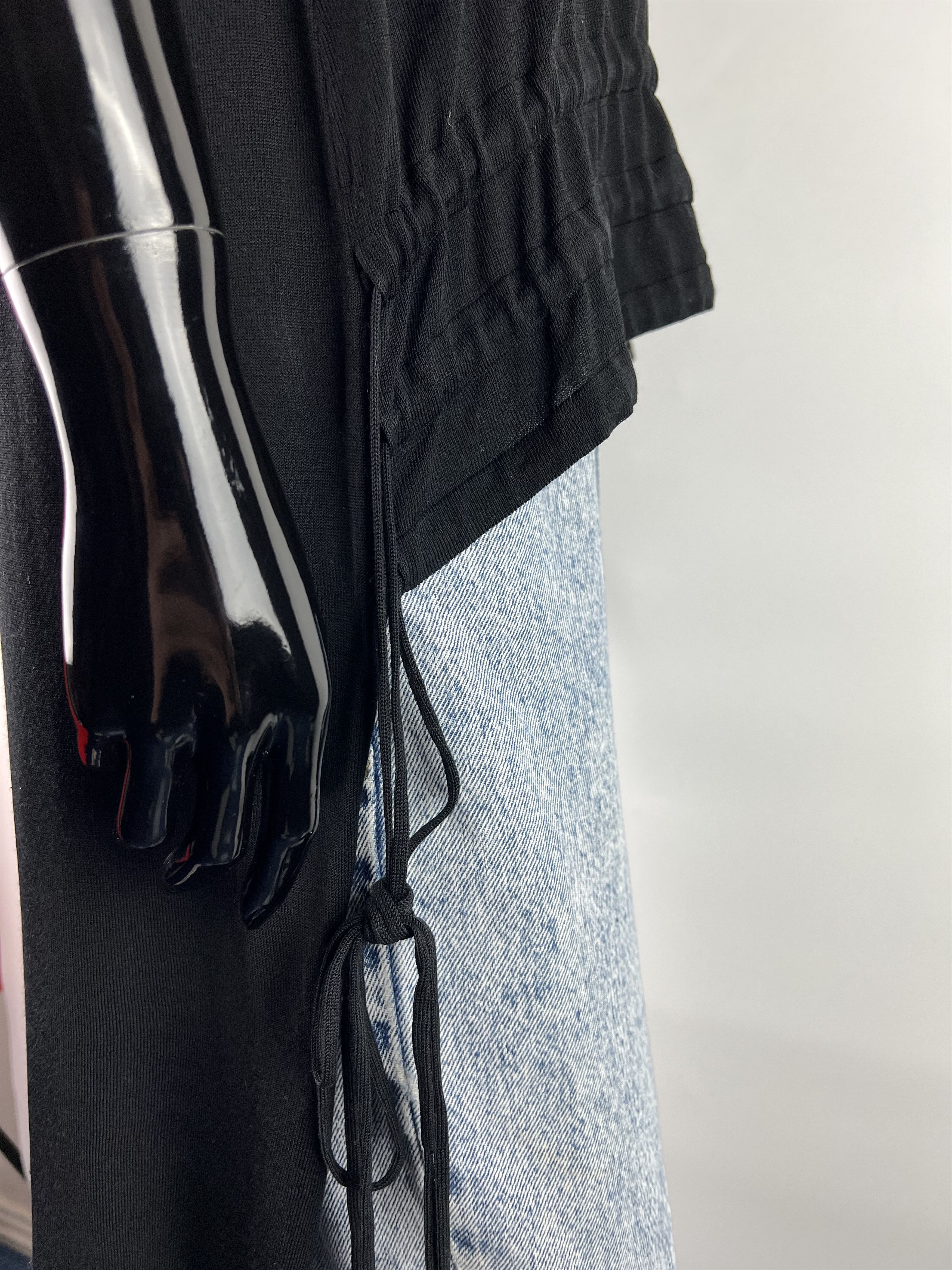 Cos COS Tunic Long Back Oversized Black Bondage Size XS Size XS / US 0-2 / IT 36-38 - 5 Thumbnail