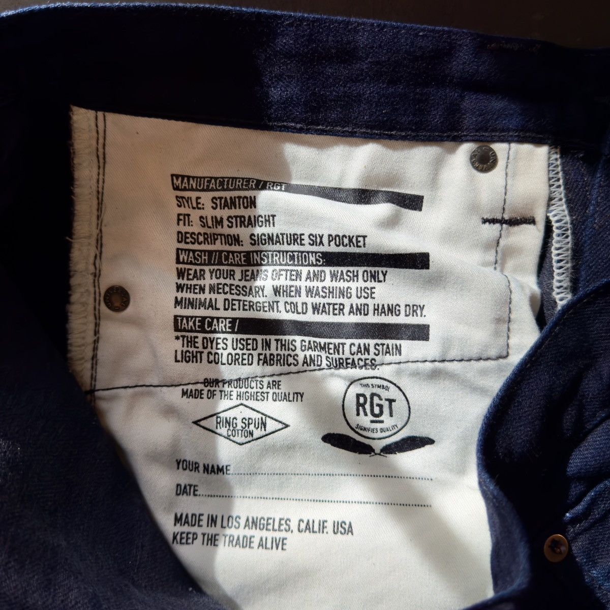 Rogue Territory RGT Dark Stanton 13.5oz Size 31 Size US 31 - 6 Thumbnail