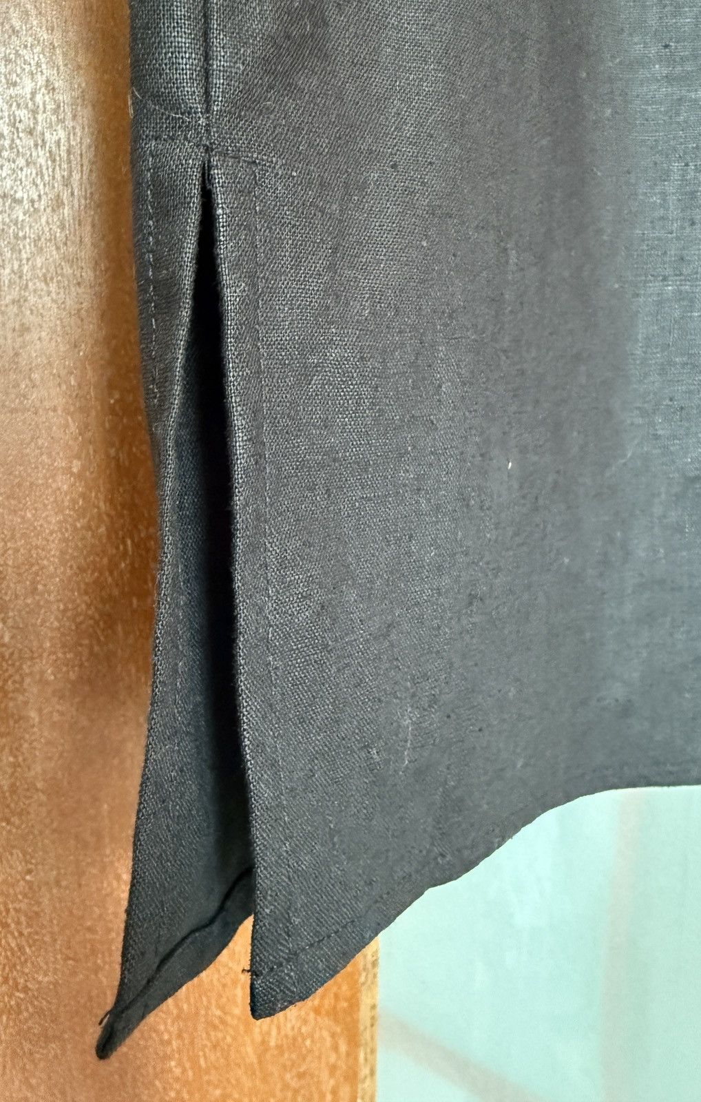 Other The Quacker Factory Vtg Black Linen SS Nautical Button Cover Size S / US 4 / IT 40 - 9 Thumbnail