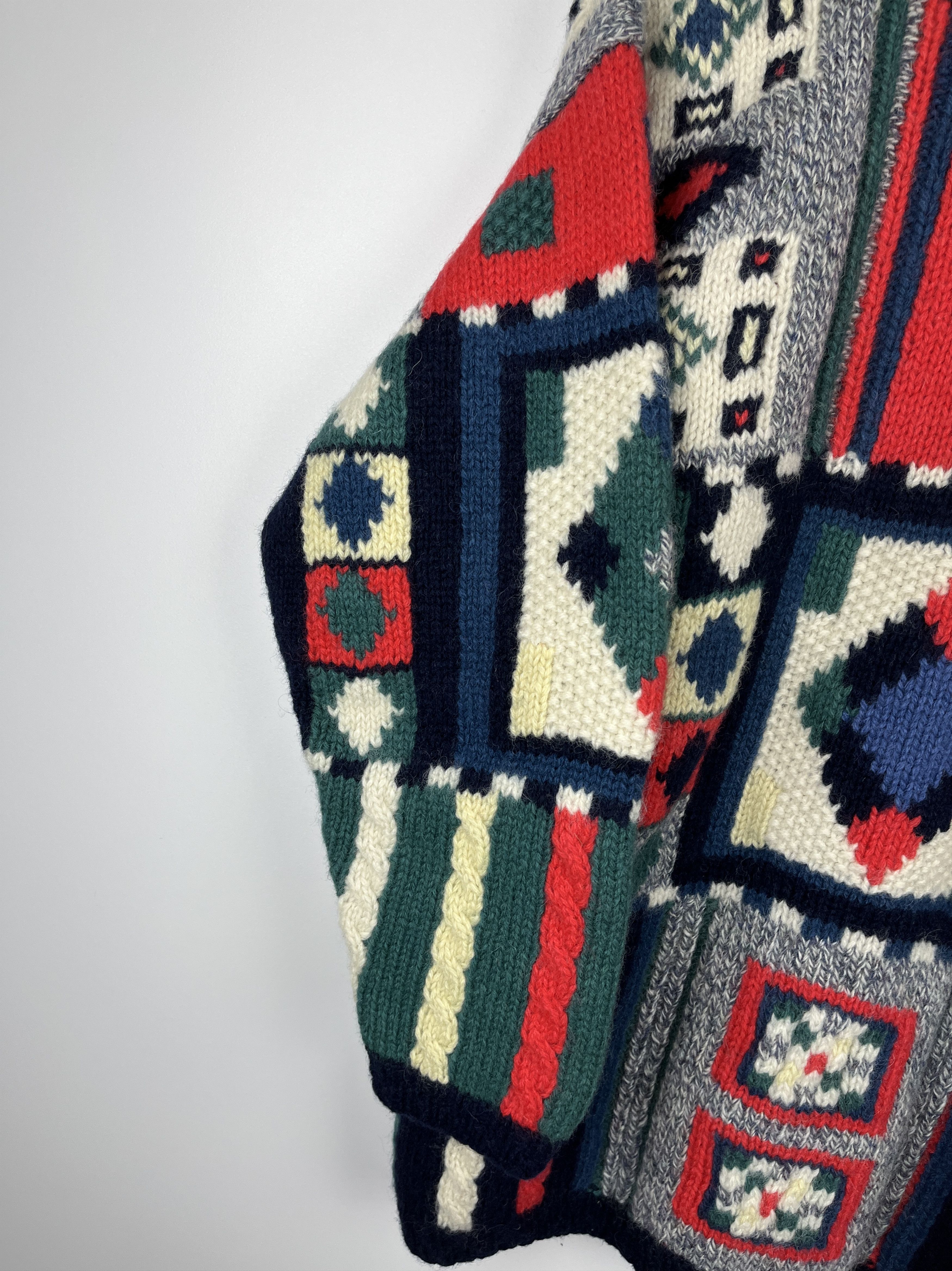 Vintage PACO Geometric Abstract Wool Knit Sweater Size S/M Christmas Size US S / EU 44-46 / 1 - 8 Thumbnail